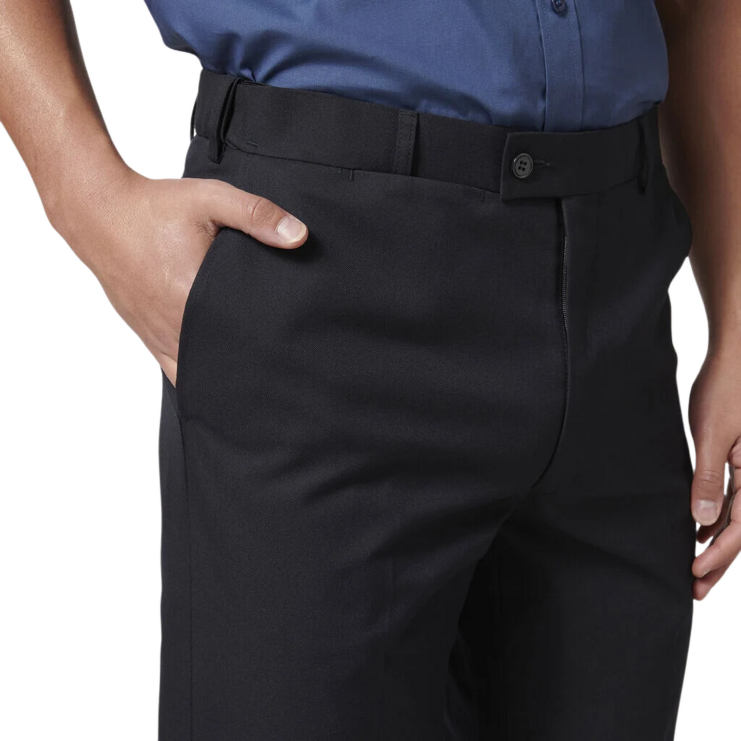 Hard Yakka Men's Core Permanent Press Plain Front Pant - Midnight (Dark Navy)