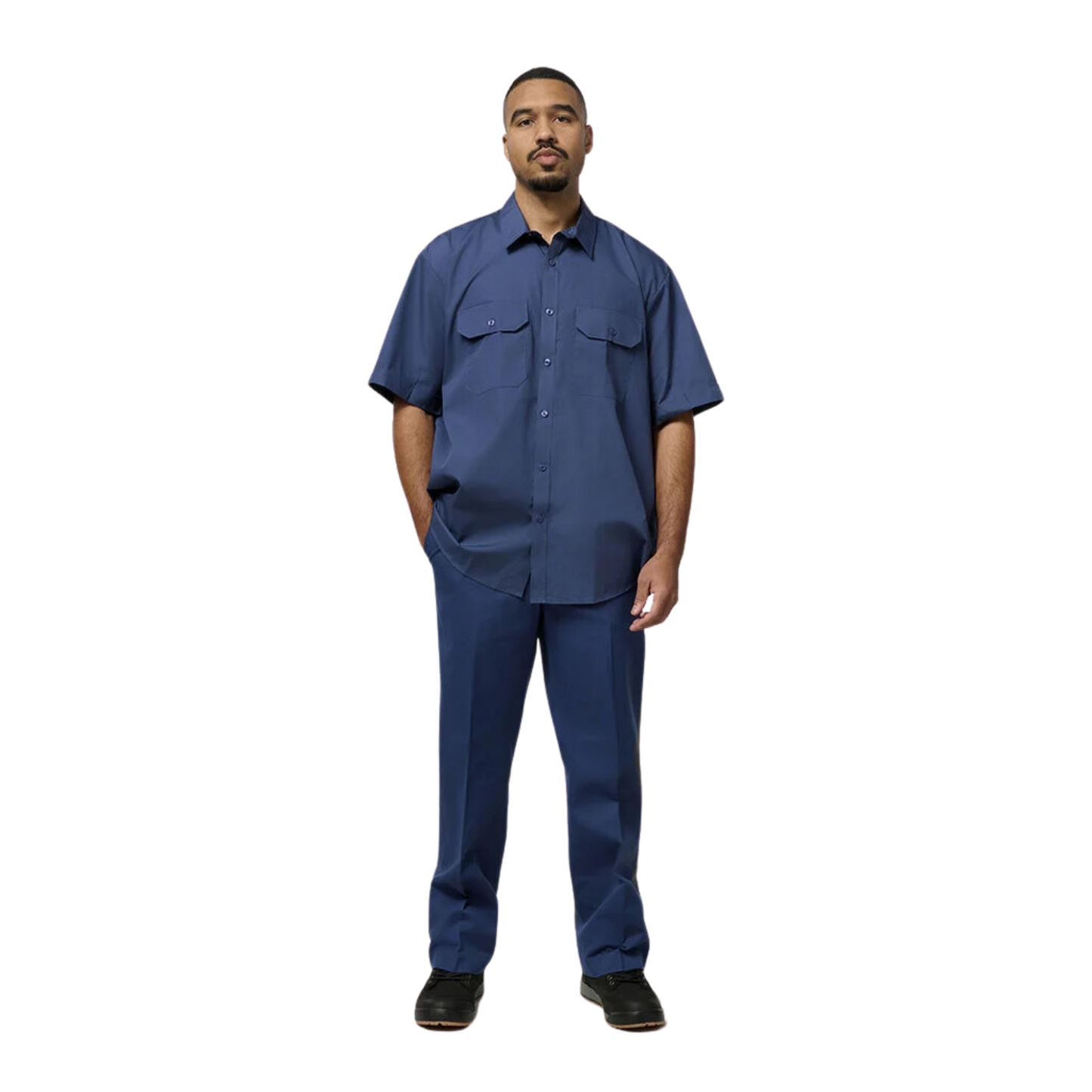 Hard Yakka Men's Core Permanent Press Plain Front Pant - Navy