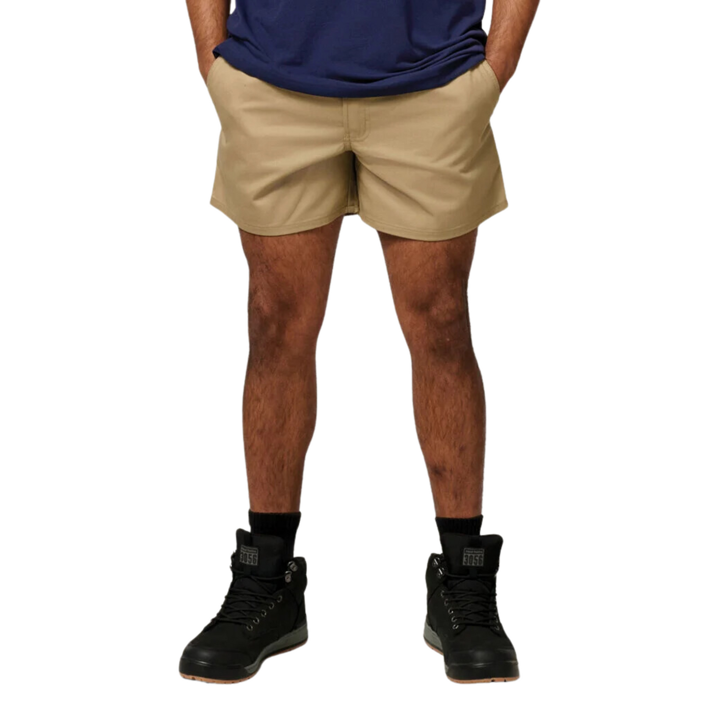 Hard Yakka Men's Relaxed Fit Cotton Drill Short with Side Tabs - Khaki