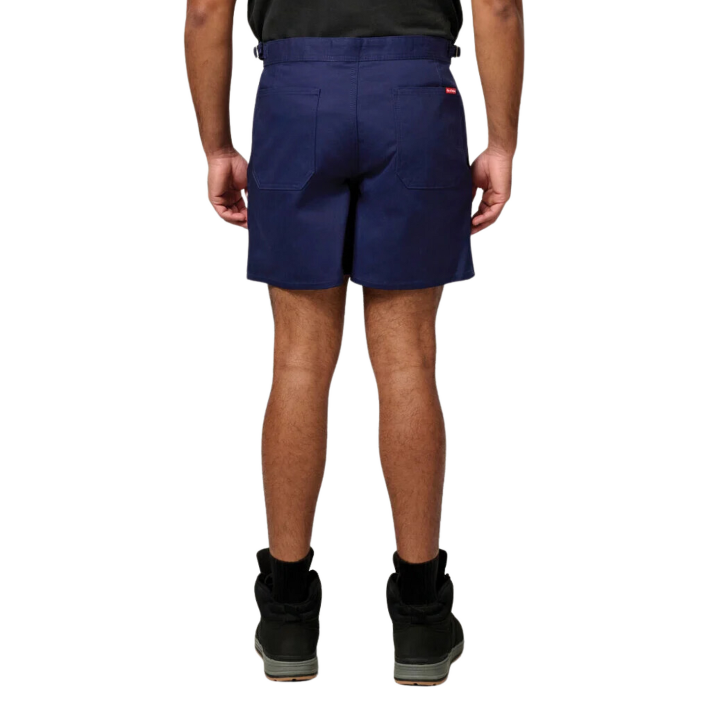 Hard Yakka Men's Relaxed Fit Cotton Drill Short with Side Tabs - Navy