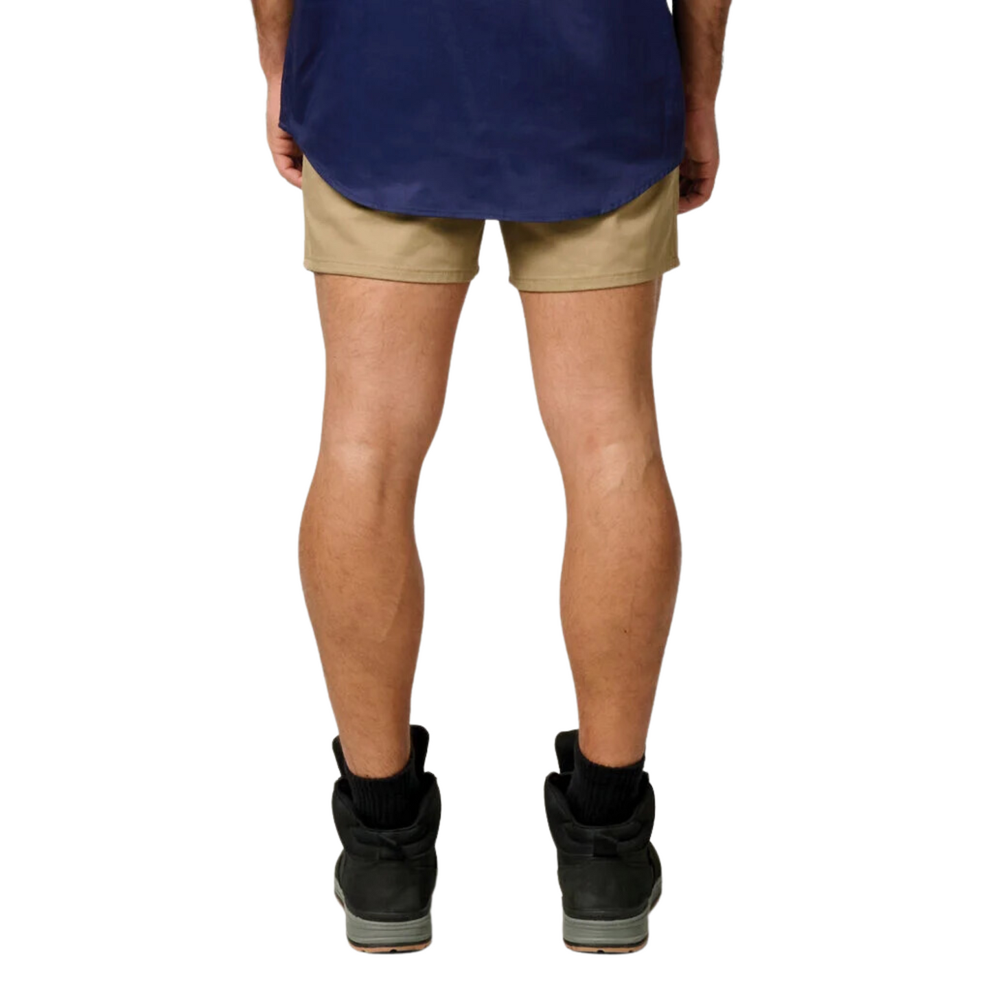 Hard Yakka Men's Relaxed Fit Cotton Drill Short with Belt Loops - Khaki
