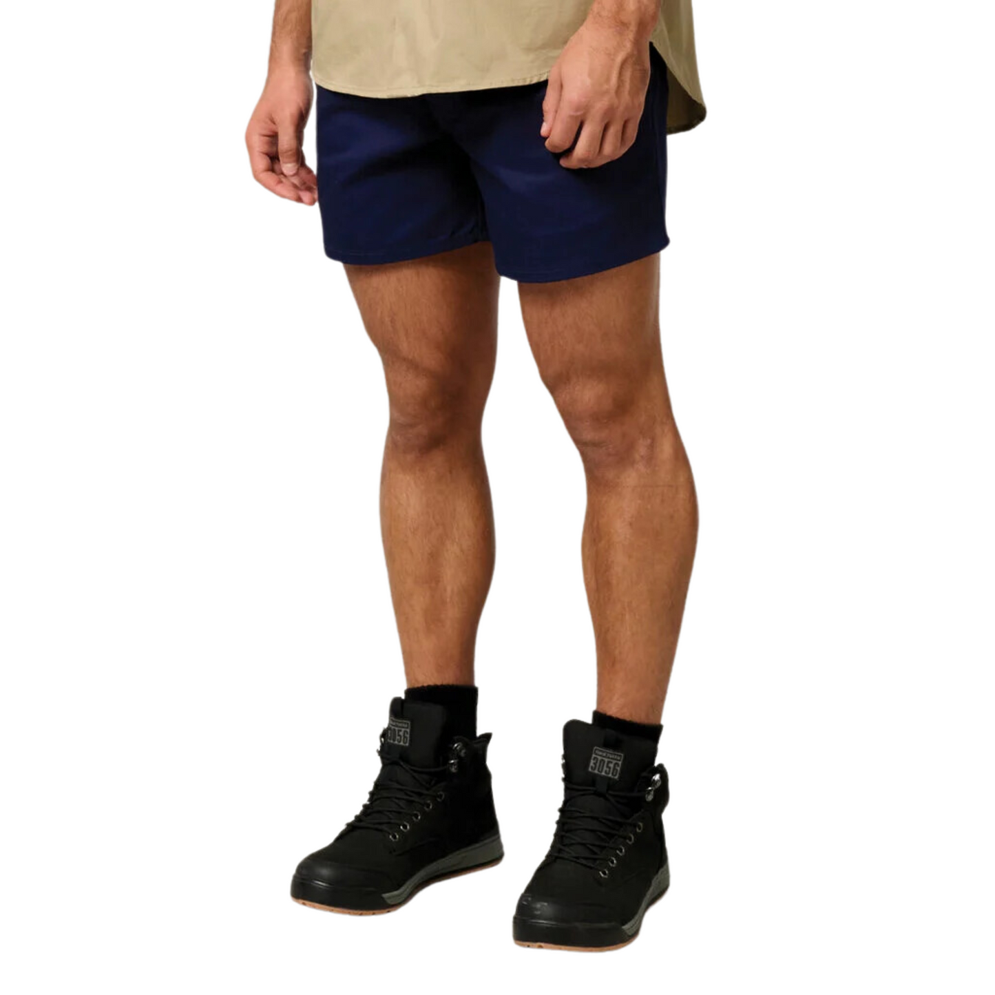 Hard Yakka Men's Relaxed Fit Cotton Drill Short with Belt Loops - Navy