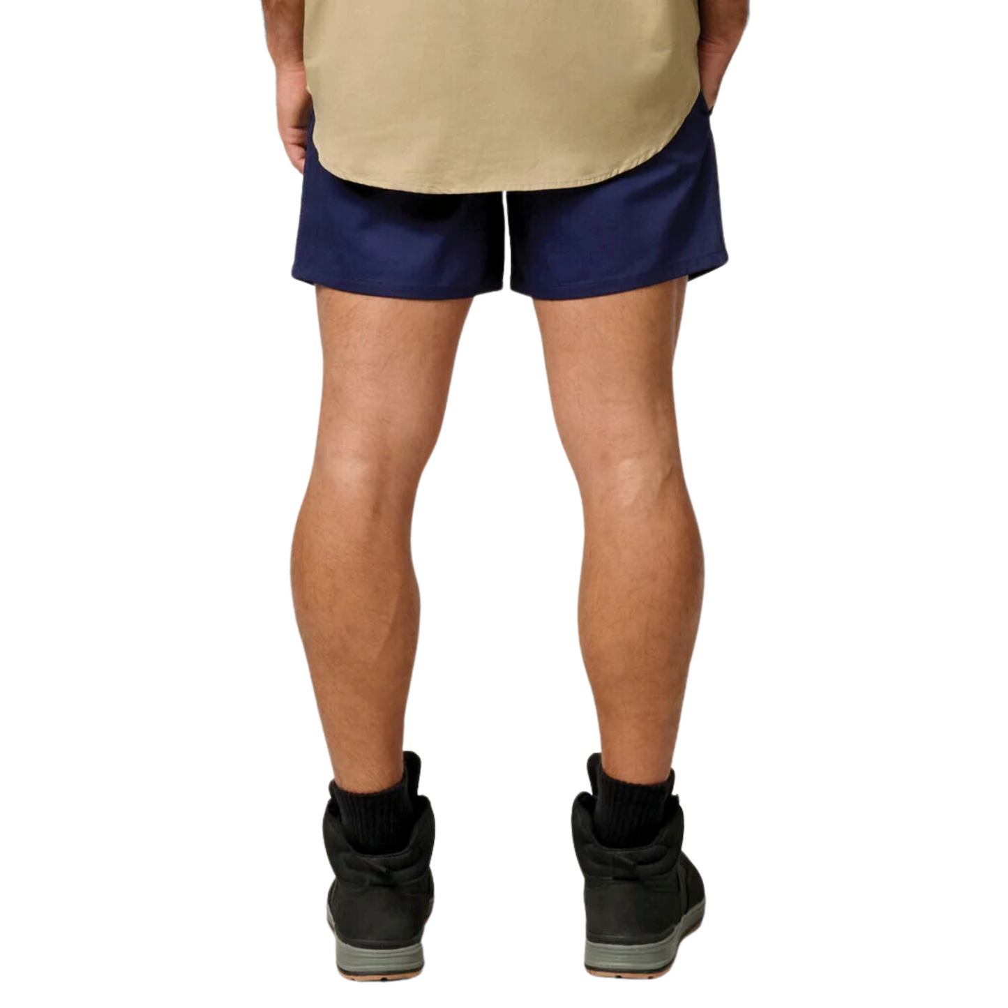 Hard Yakka Men's Relaxed Fit Cotton Drill Short with Belt Loops - Navy
