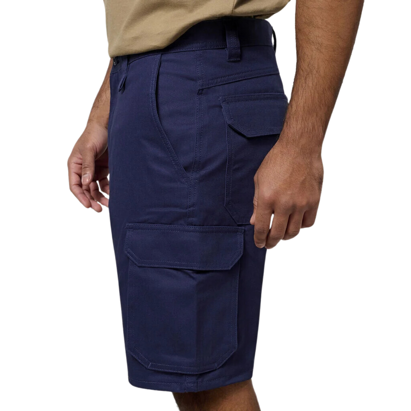 Hard Yakka Men's Relaxed Fit Mid Weight Cotton Drill Short - Navy