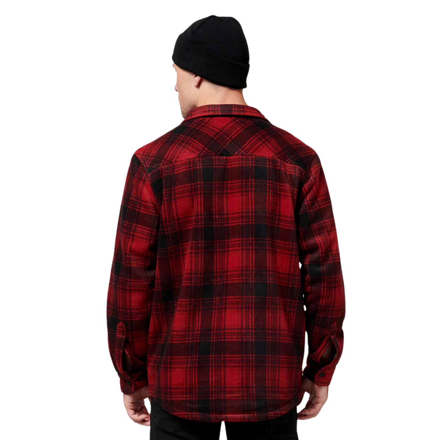 Hard Yakka Men's Legends Sherpa Jacket with Free Beanie - Camper Red