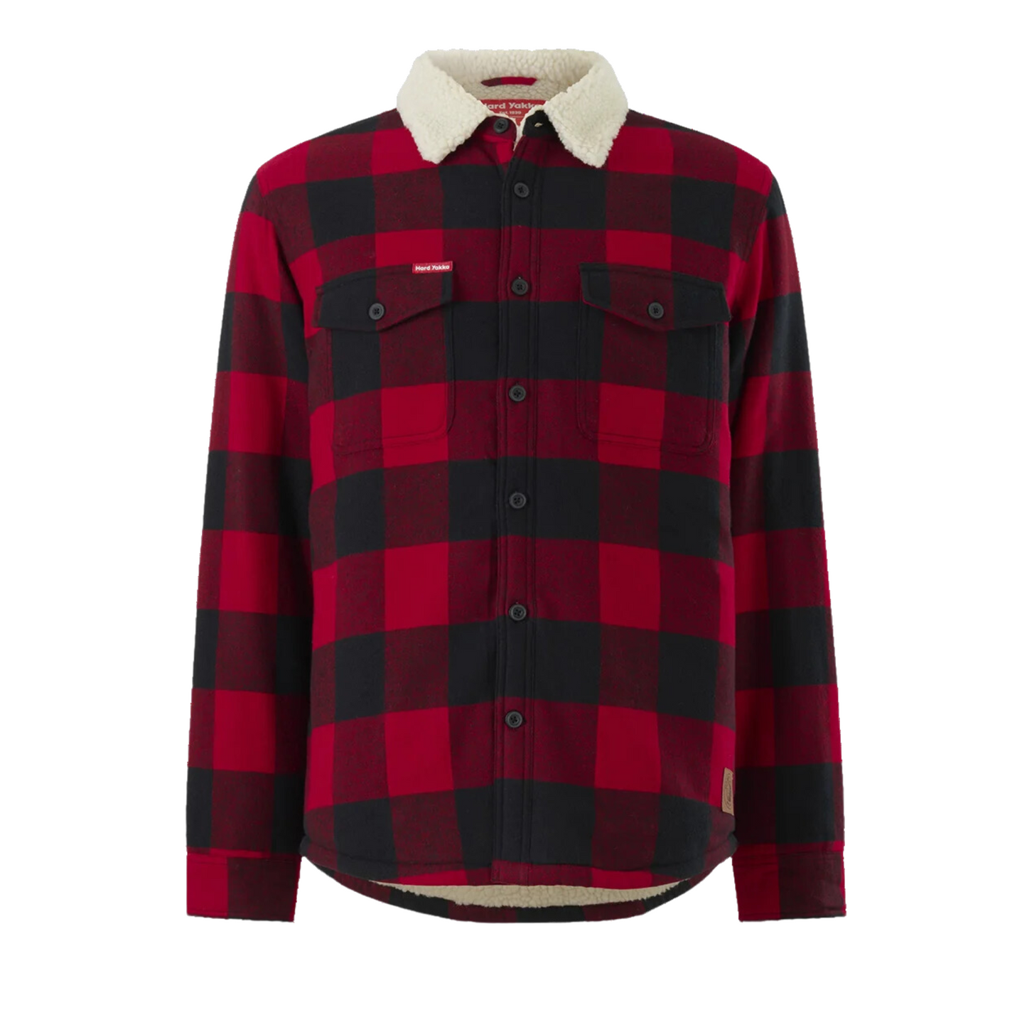 Hard Yakka Men's Heritage Trucker Sherpa Jacket - Red
