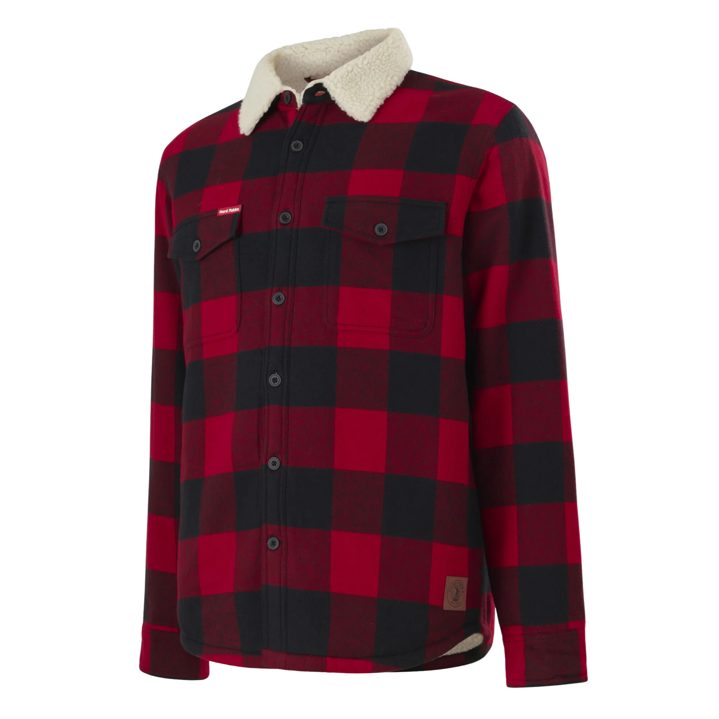 Hard Yakka Men's Heritage Trucker Sherpa Jacket - Red