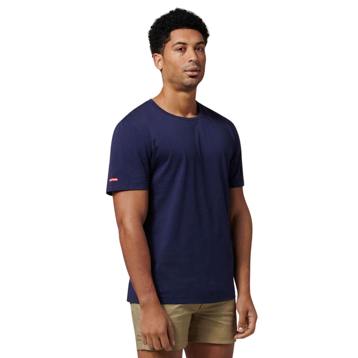 Hard Yakka Men's Crew Neck Short Sleeve T-Shirt - Navy