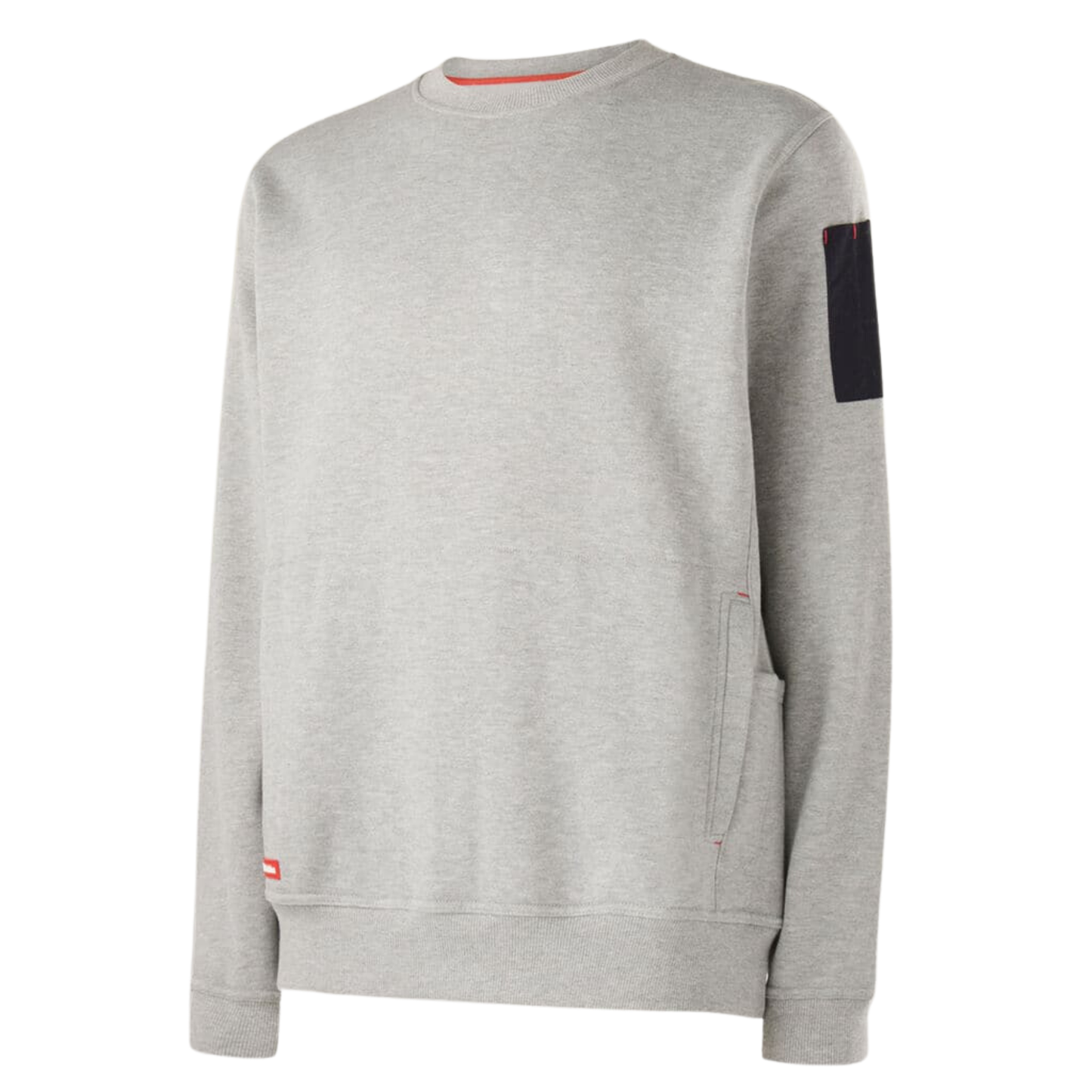Hard Yakka Men's Crew Neck Fleece Jumper - Grey Marl