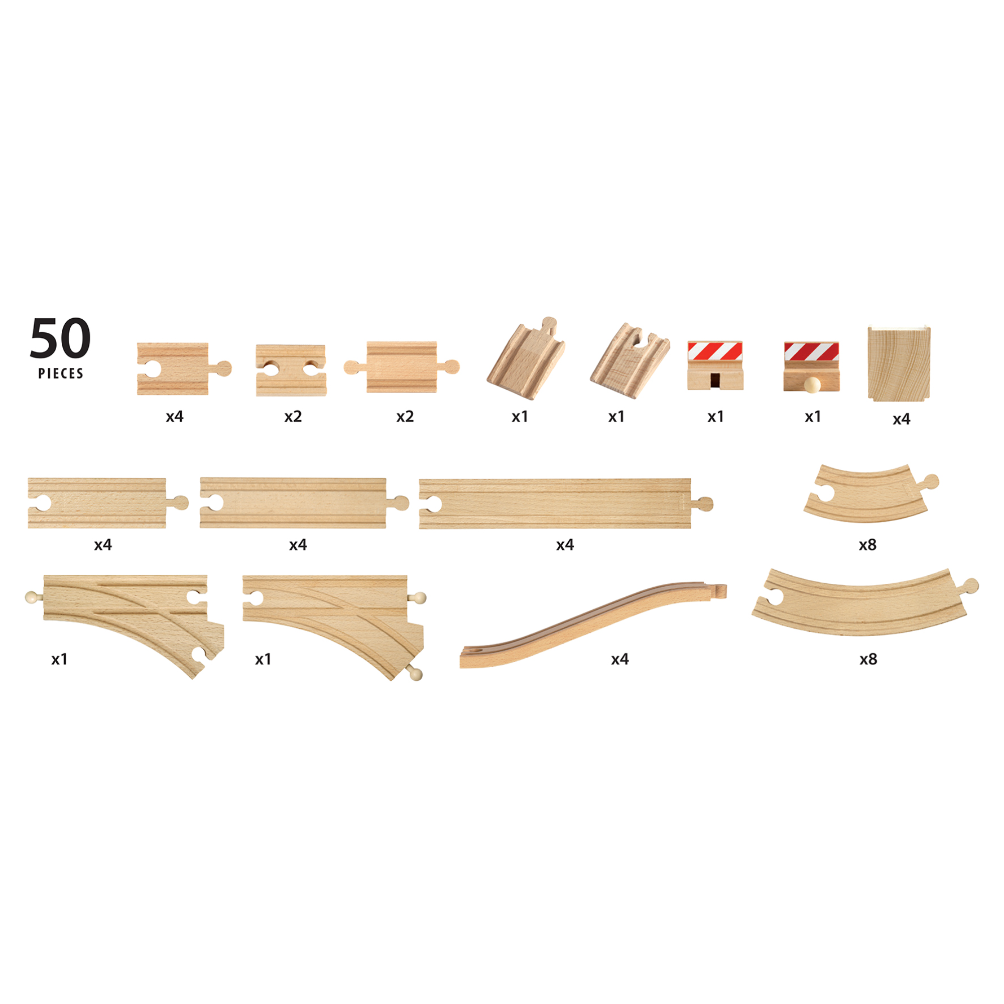 BRIO Tracks 50 Piece Track Pack