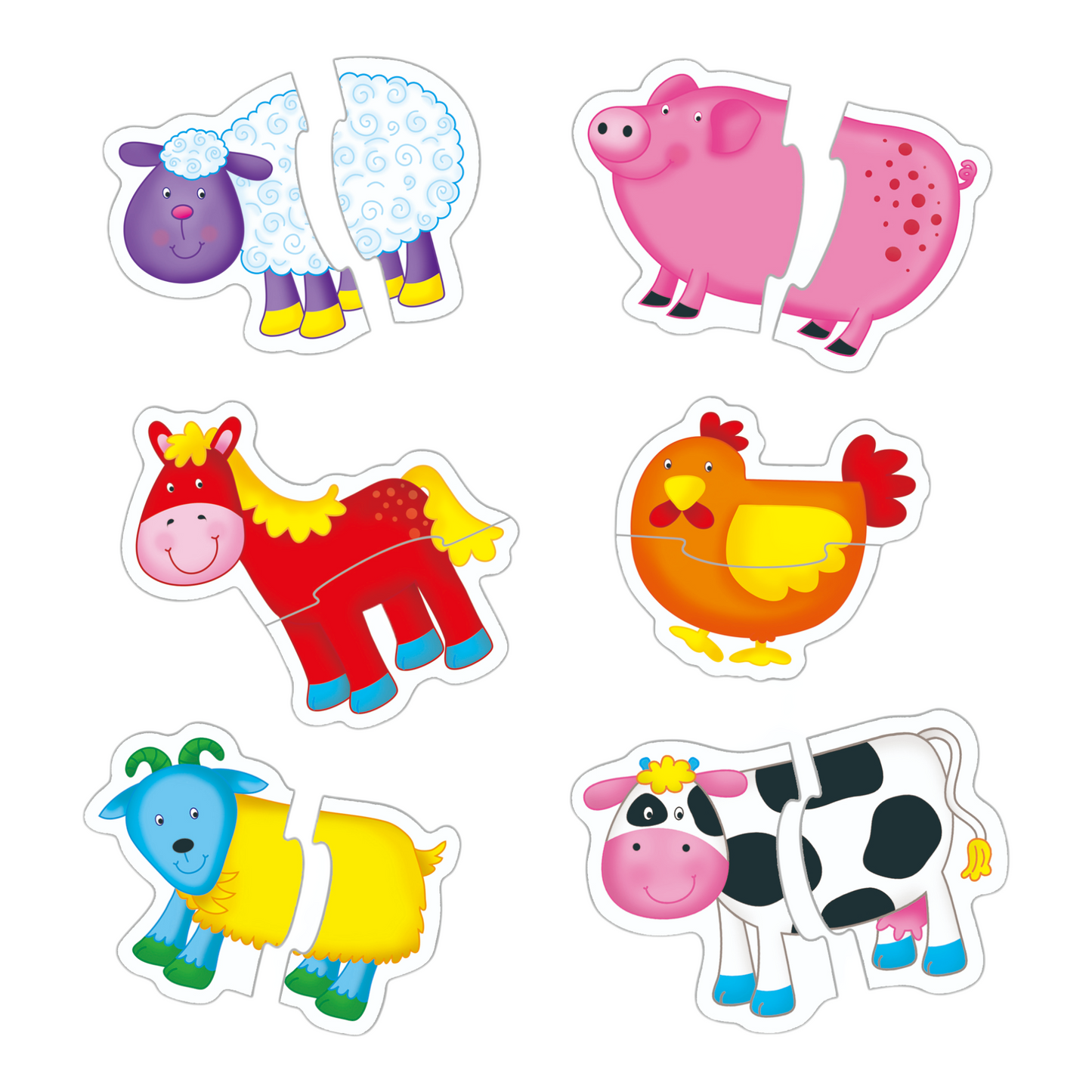 Galt - Baby Puzzles Farm - 2pcs