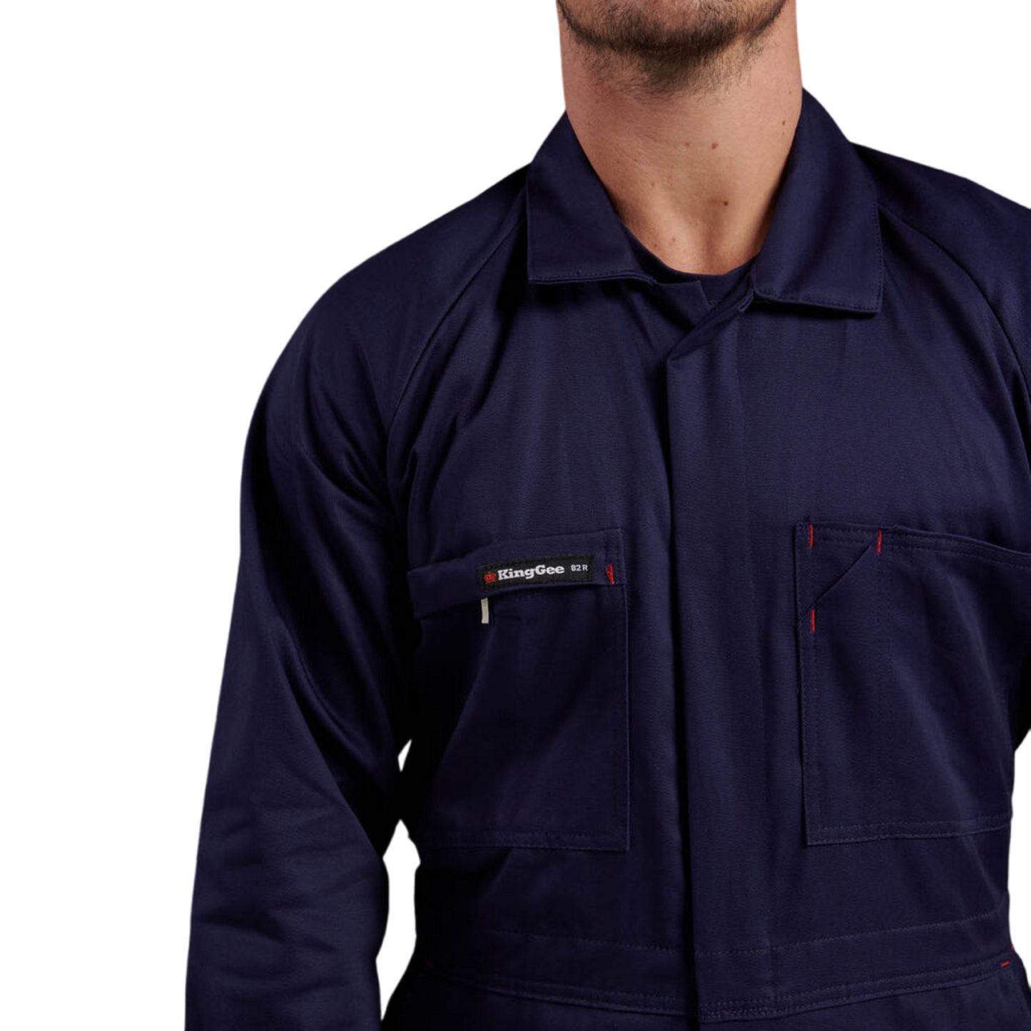 KingGee Men's Originals Cotton Drill Work Overalls - Navy