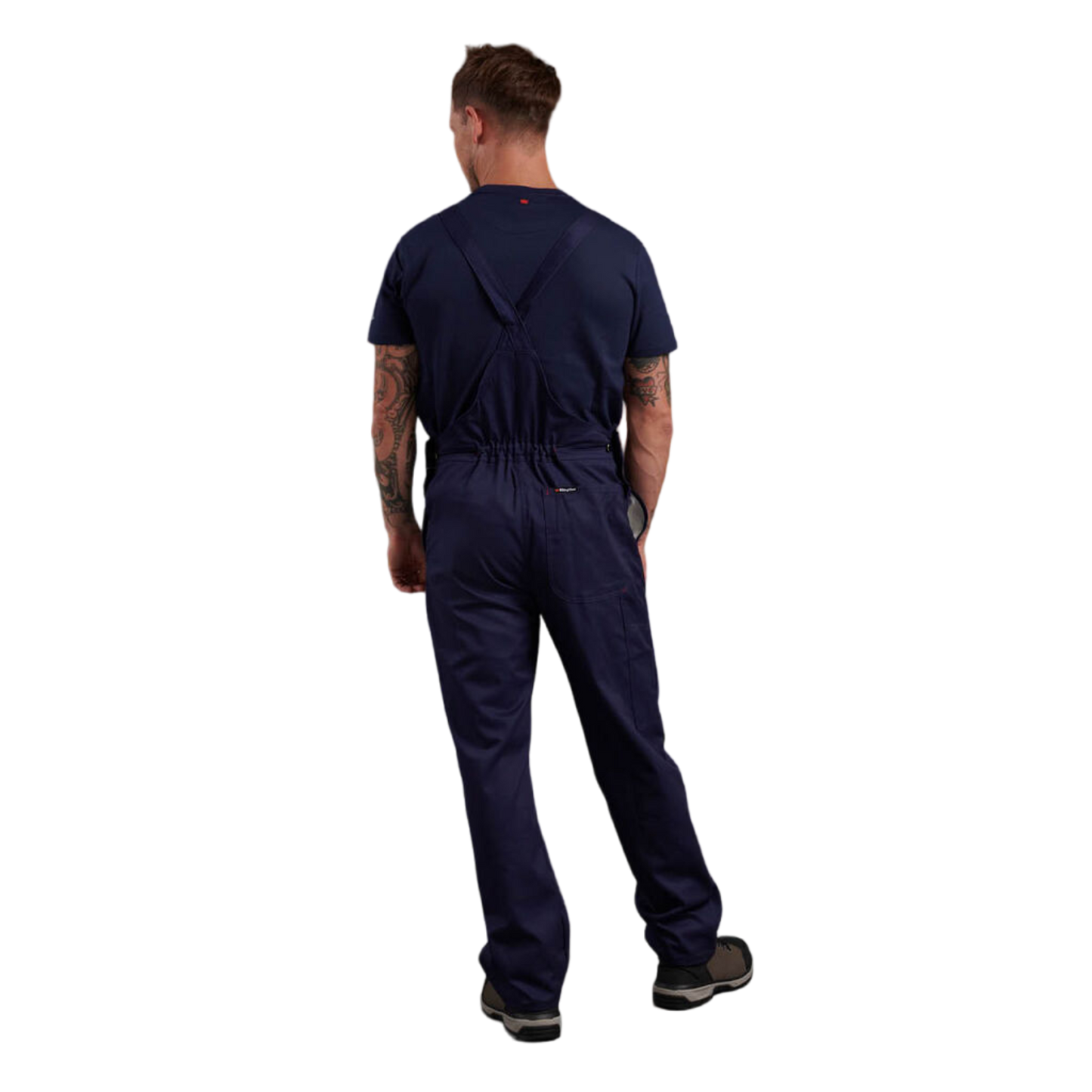 KingGee Men's Originals Bib And Brace Cotton Drill Work Overalls - Navy