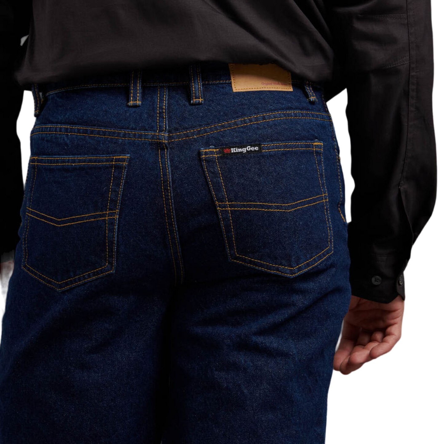 KingGee Men's Denim Work Jean - Stonewash