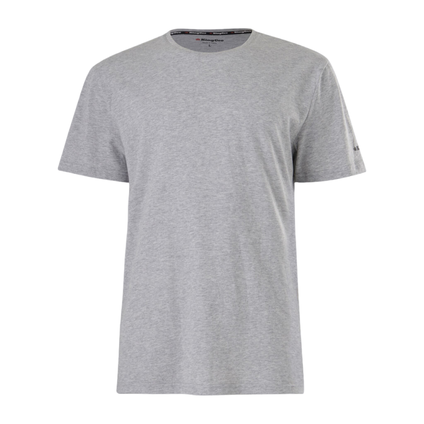 KingGee Men's Originals Short Sleeve T Shirt - Light Grey Marle
