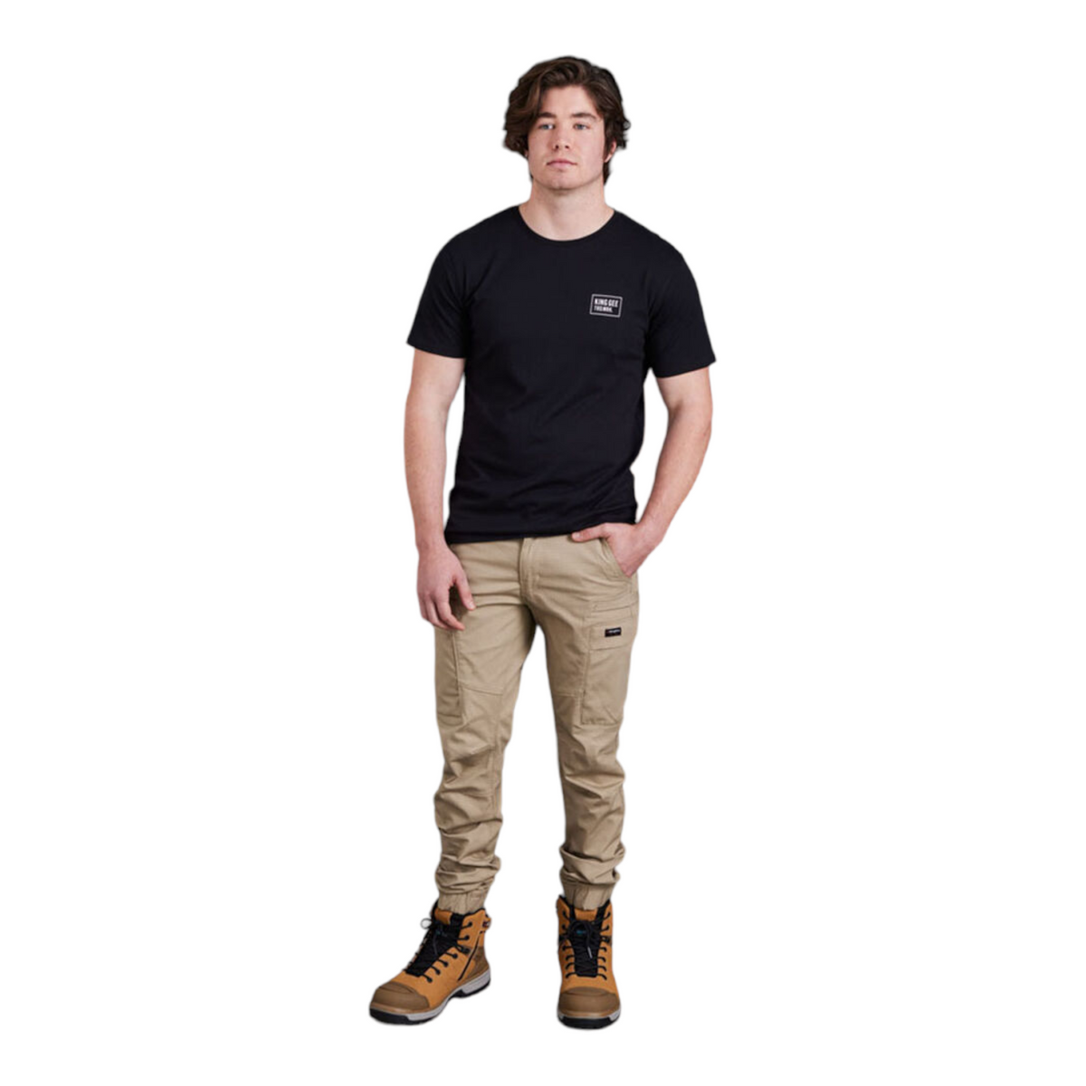 KingGee Men's Short Sleeve Crew Neck Tee - Black