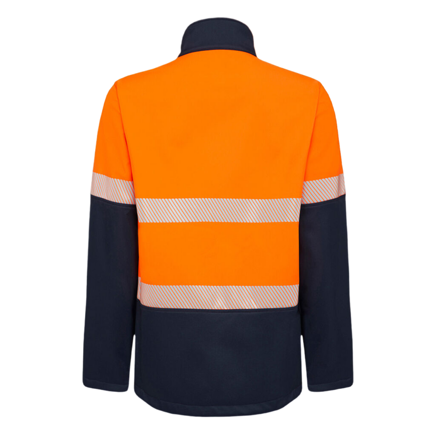 KingGee Men's Hi-Vis Reflective Ripstop Softshell Jacket - Orange/Navy
