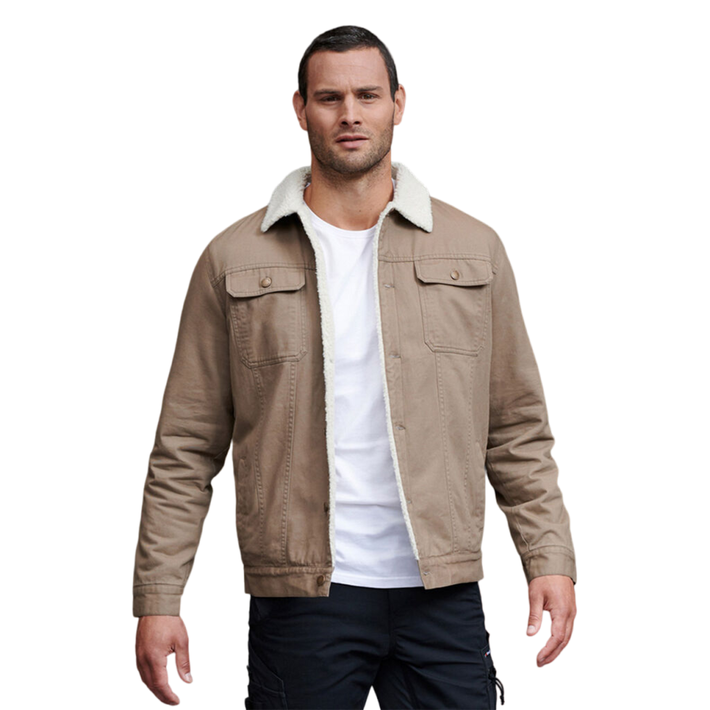 KingGee Men's Urban Fleece Lined Jacket - Walnut