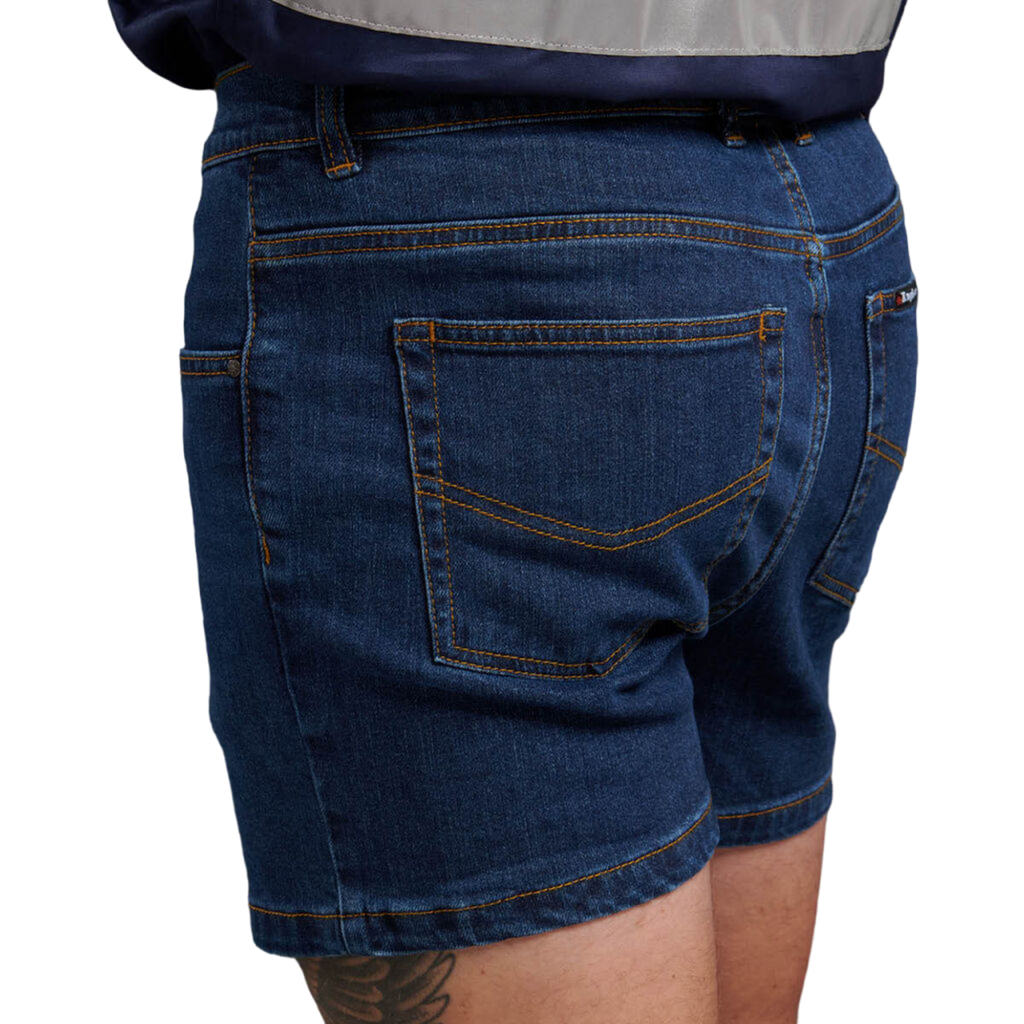 KingGee Men's Stretch Denim Work Shorts - Stonewash