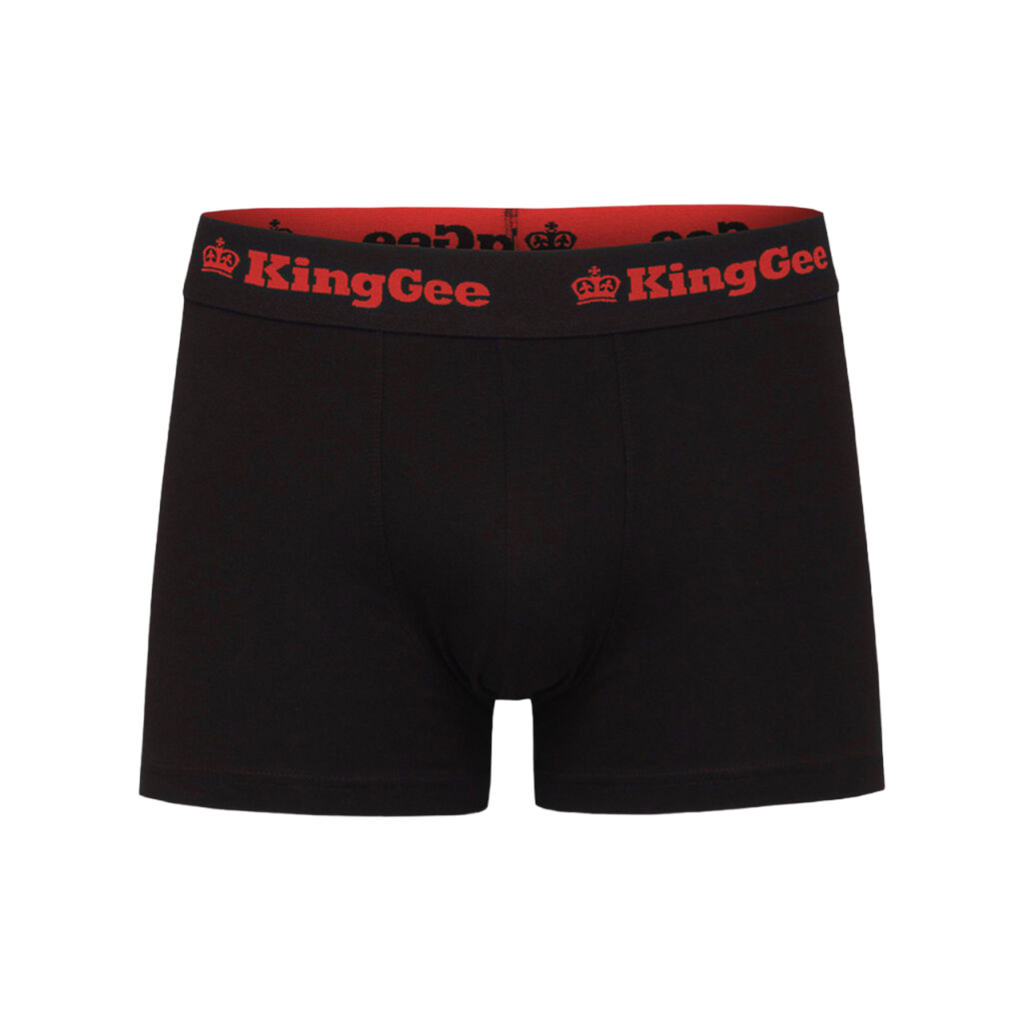 KingGee Men's Cotton Trunks - 3 Pack - Black