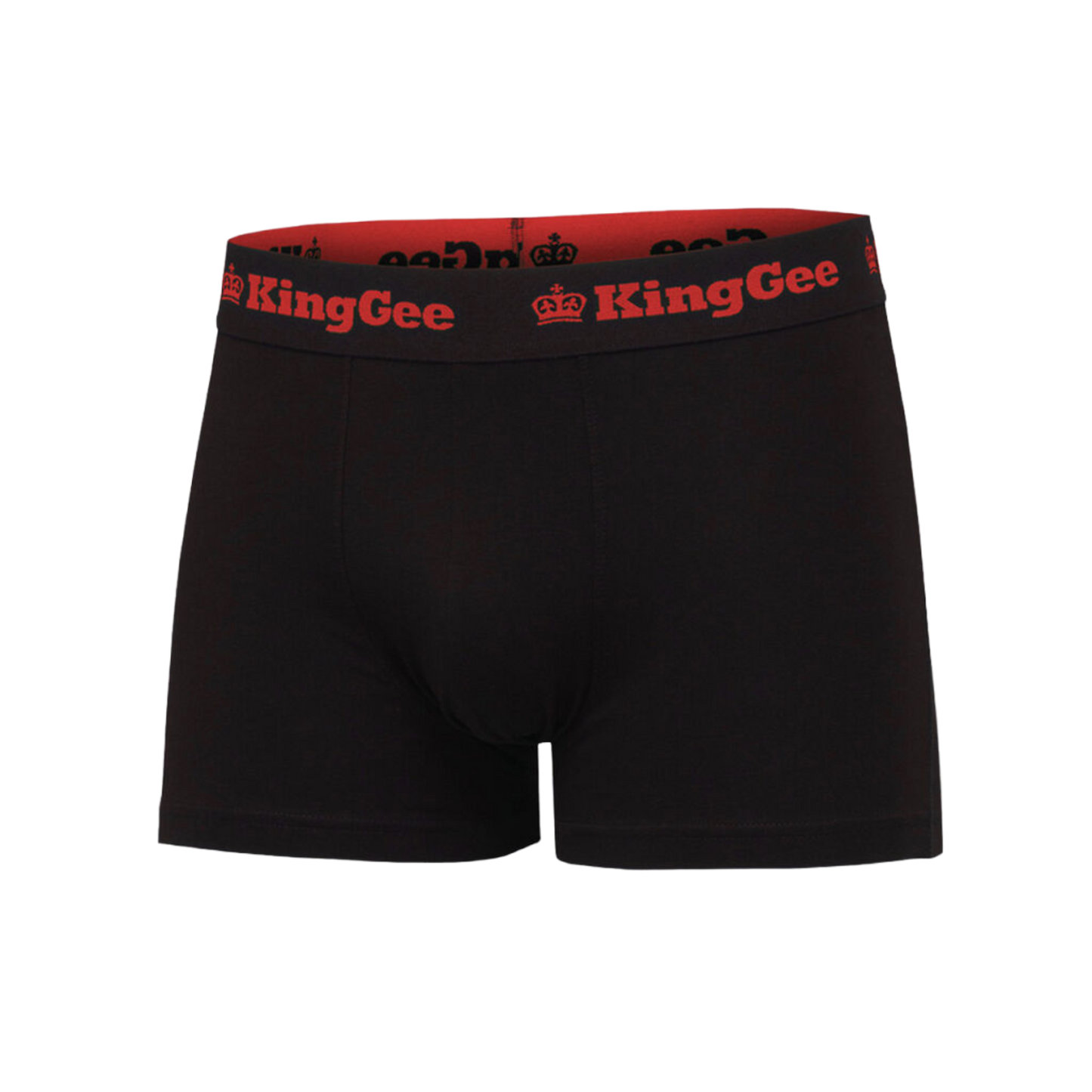 KingGee Men's Cotton Trunks - 3 Pack - Black