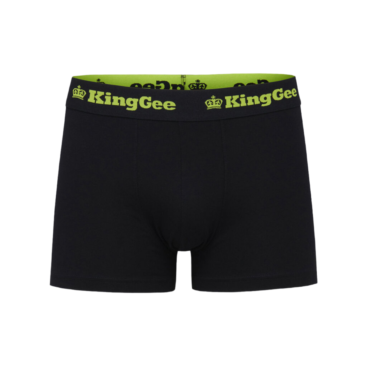 KingGee Men's Cotton Trunks - 3 Pack - Black
