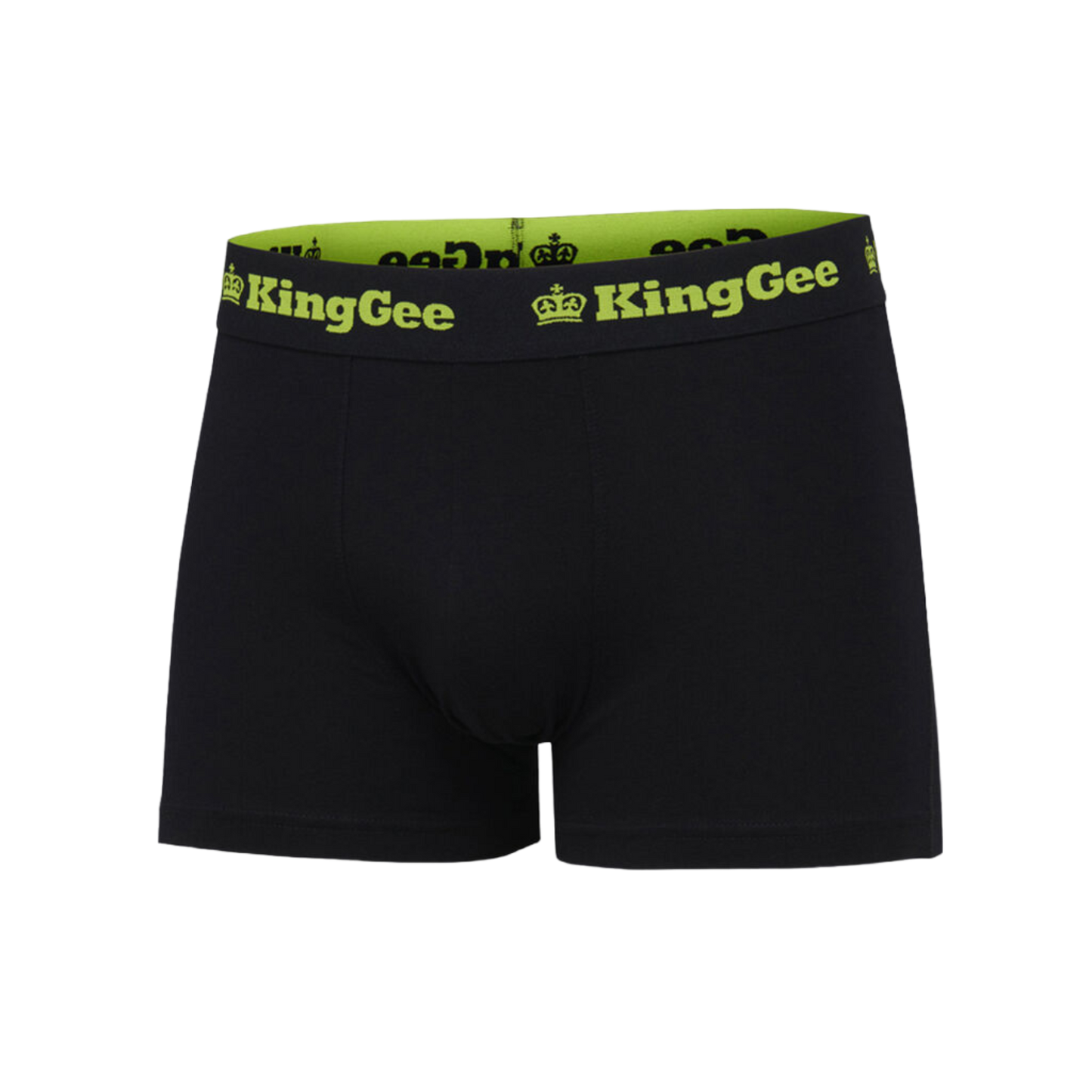 KingGee Men's Cotton Trunks - 3 Pack - Black