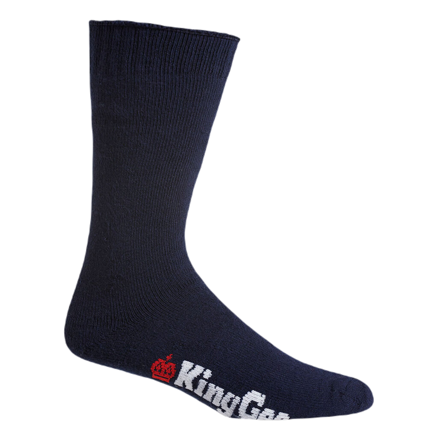 KingGee Men's Bamboo Crew Work Socks - 3 Pack - Navy