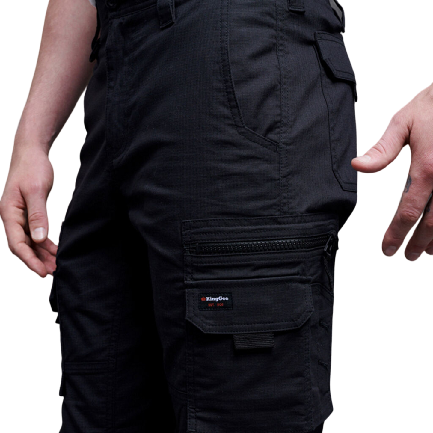KingGee Men's N Force Performance Work Pants - Black