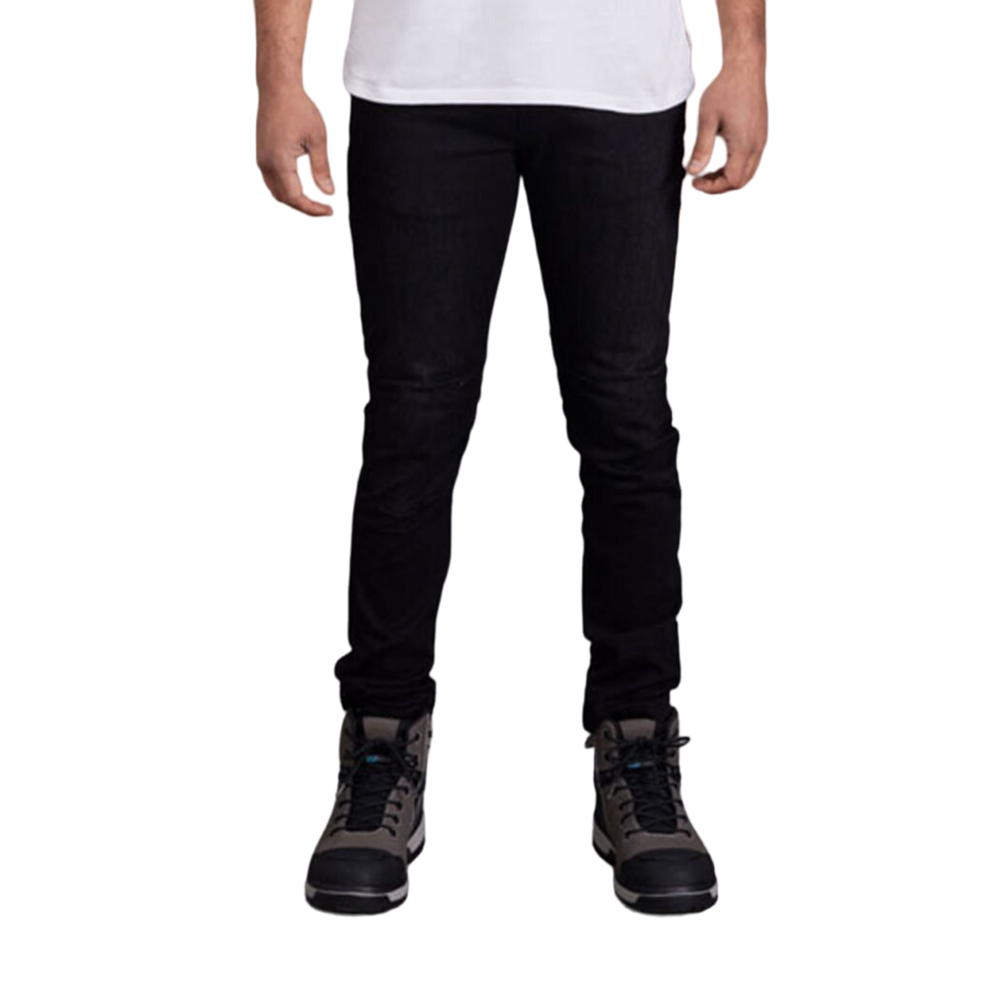 KingGee Men's Urban Coolmax Slim Stretch Denim Work Jeans - Black