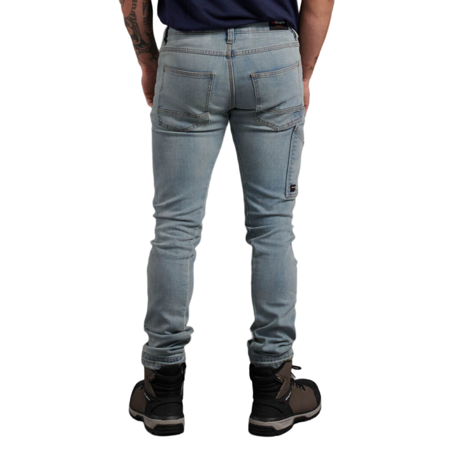 KingGee Men's Urban Coolmax Slim Stretch Denim Work Jeans - Vintage