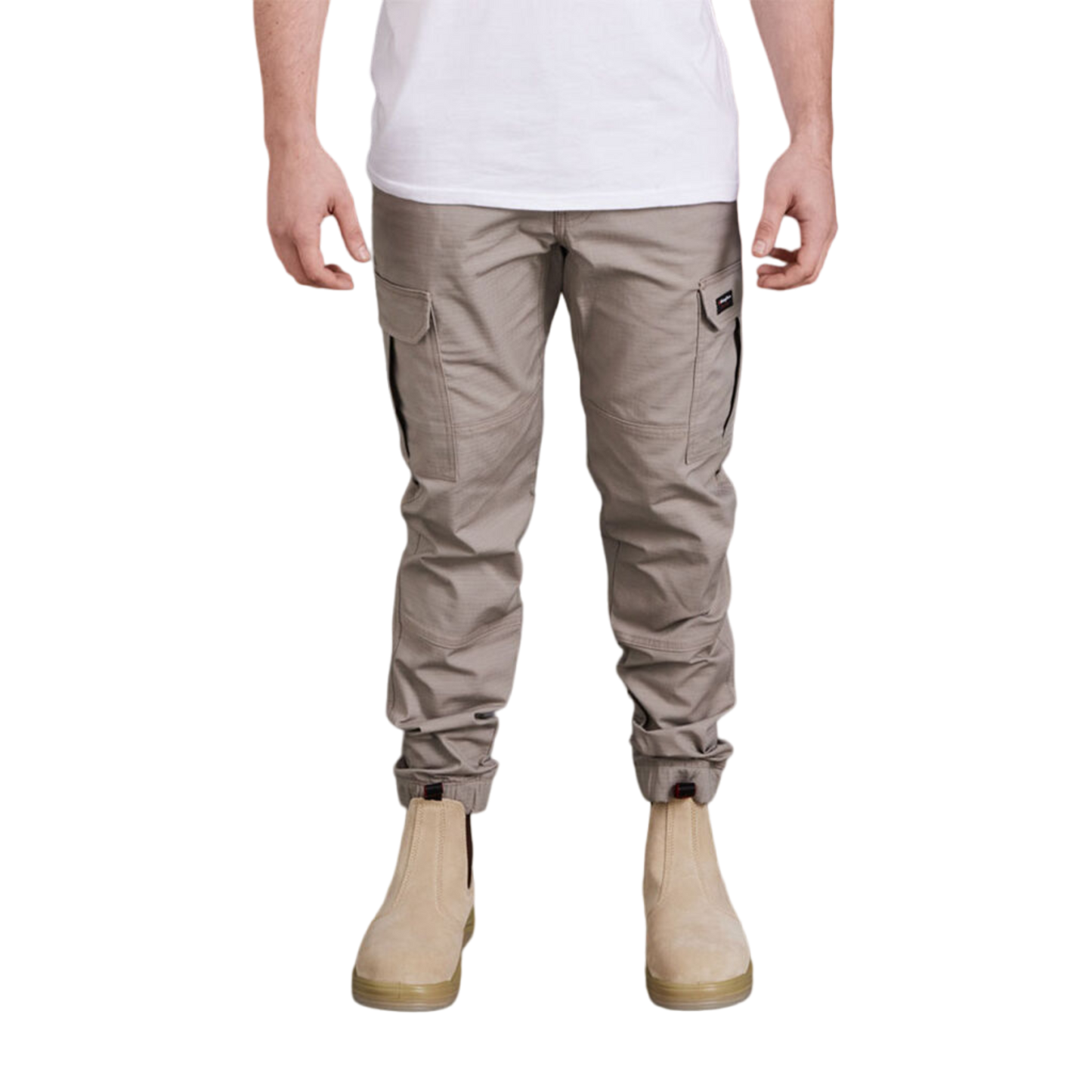 KingGee Men's Tradies Comfort Waist Cuffed Pants - Desert