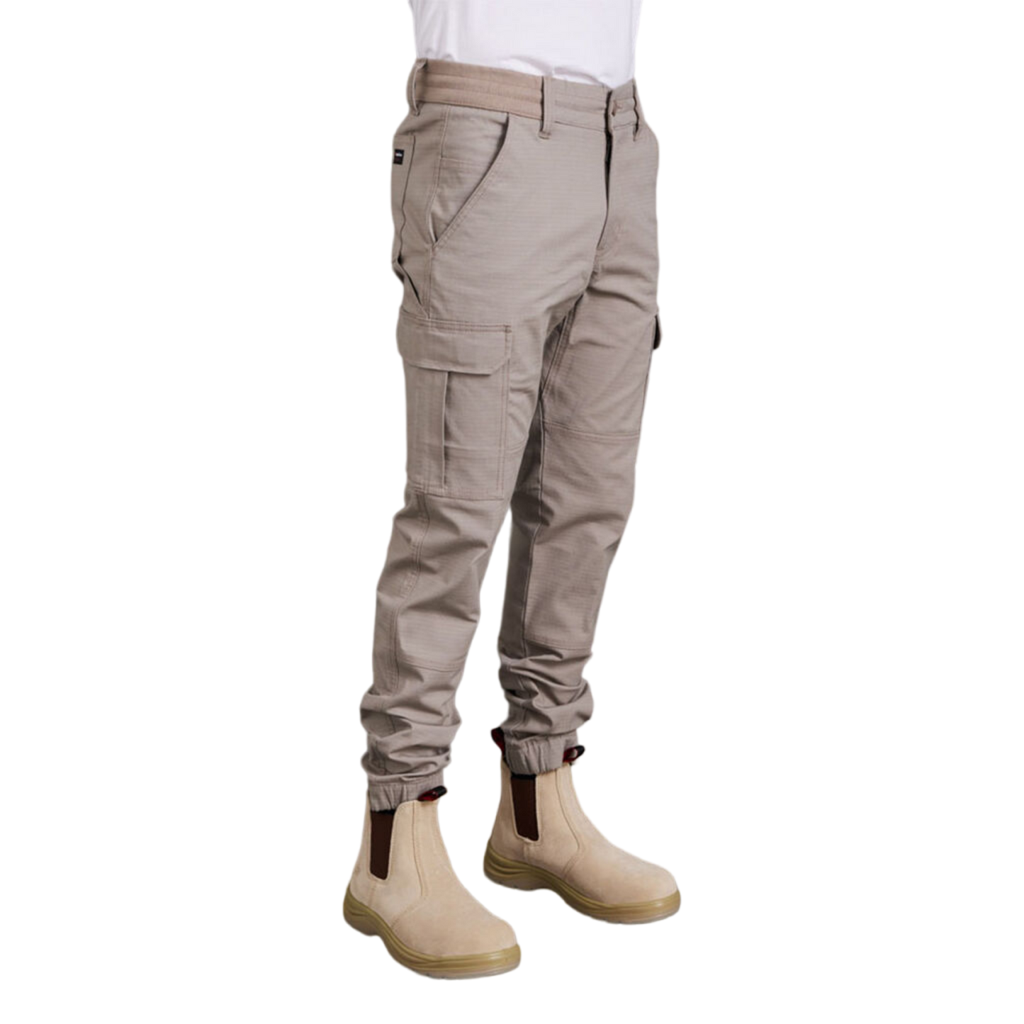 KingGee Men's Tradies Comfort Waist Cuffed Pants - Desert