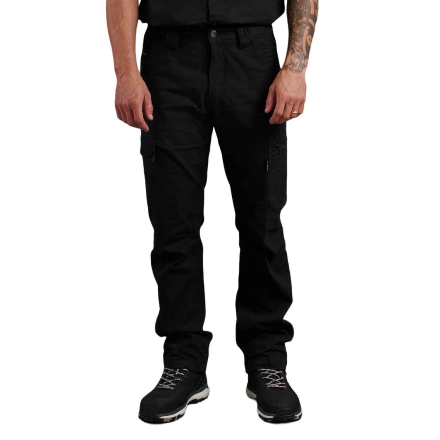 KingGee Men's Tradies Canvas Cargo Work Pants - Black