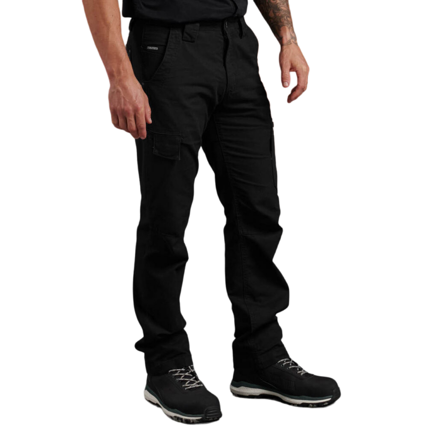 KingGee Men's Tradies Canvas Cargo Work Pants - Black