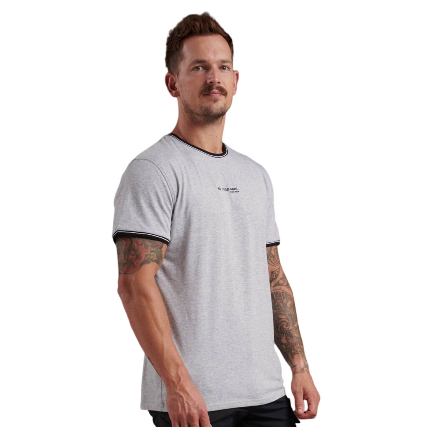KingGee Men's Trademark T Shirt - Light Grey Marle