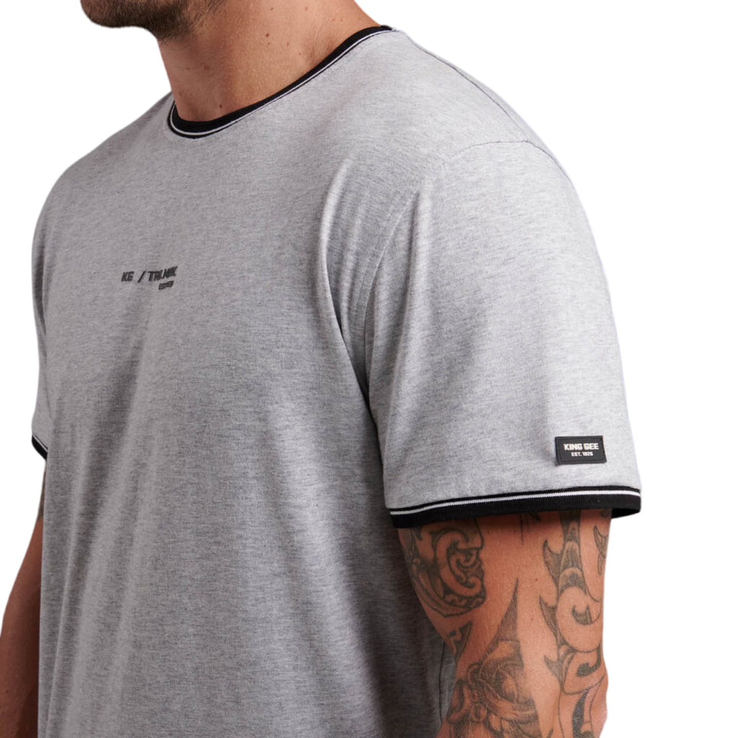 KingGee Men's Trademark T Shirt - Light Grey Marle