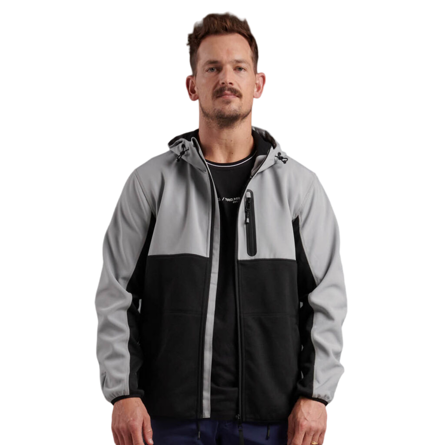 KingGee Men's Trademark Hybrid Hoodie - Stone Grey