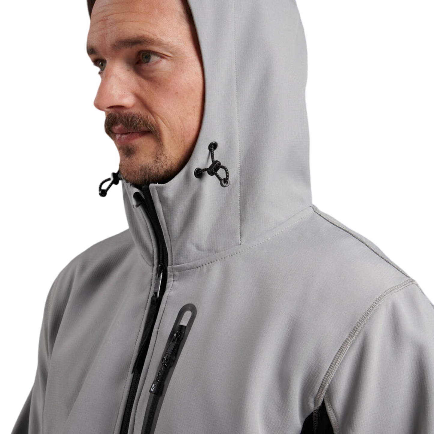 KingGee Men's Trademark Hybrid Hoodie - Stone Grey