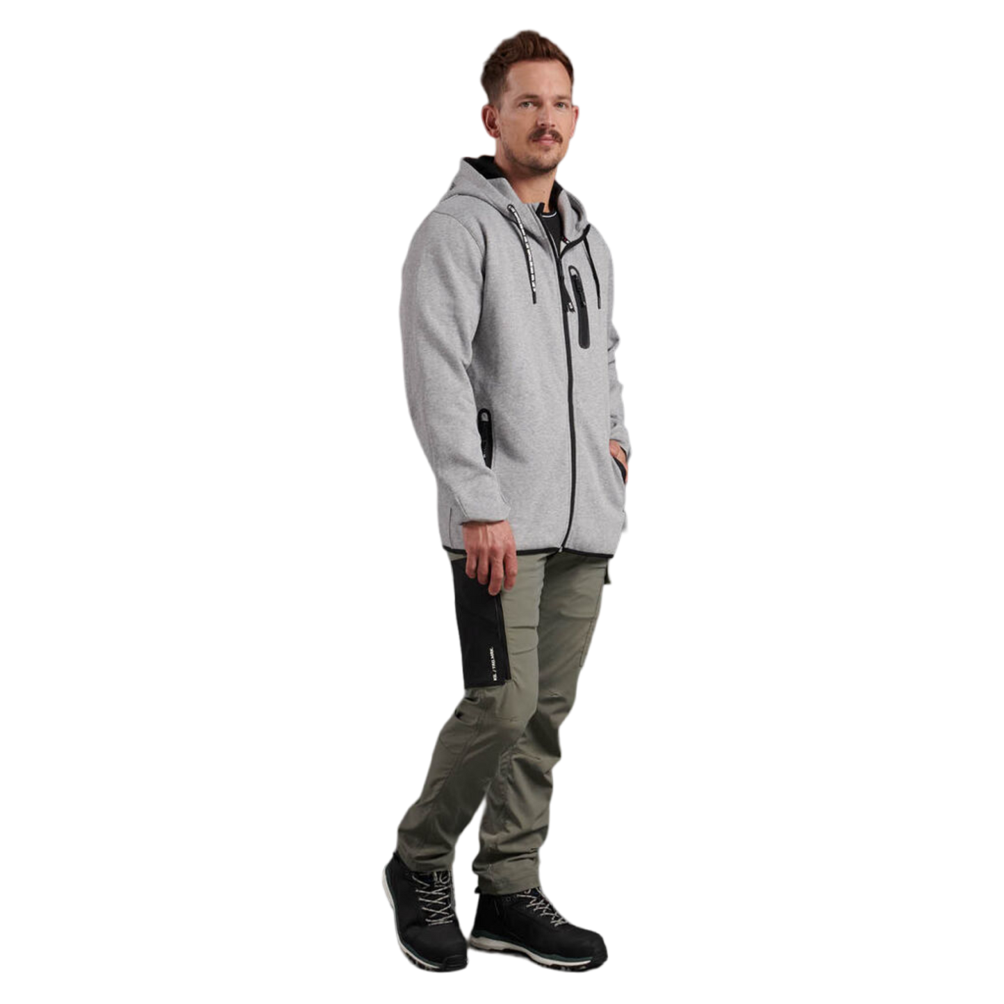 KingGee Men's Trademark Hoodie - Grey Marle