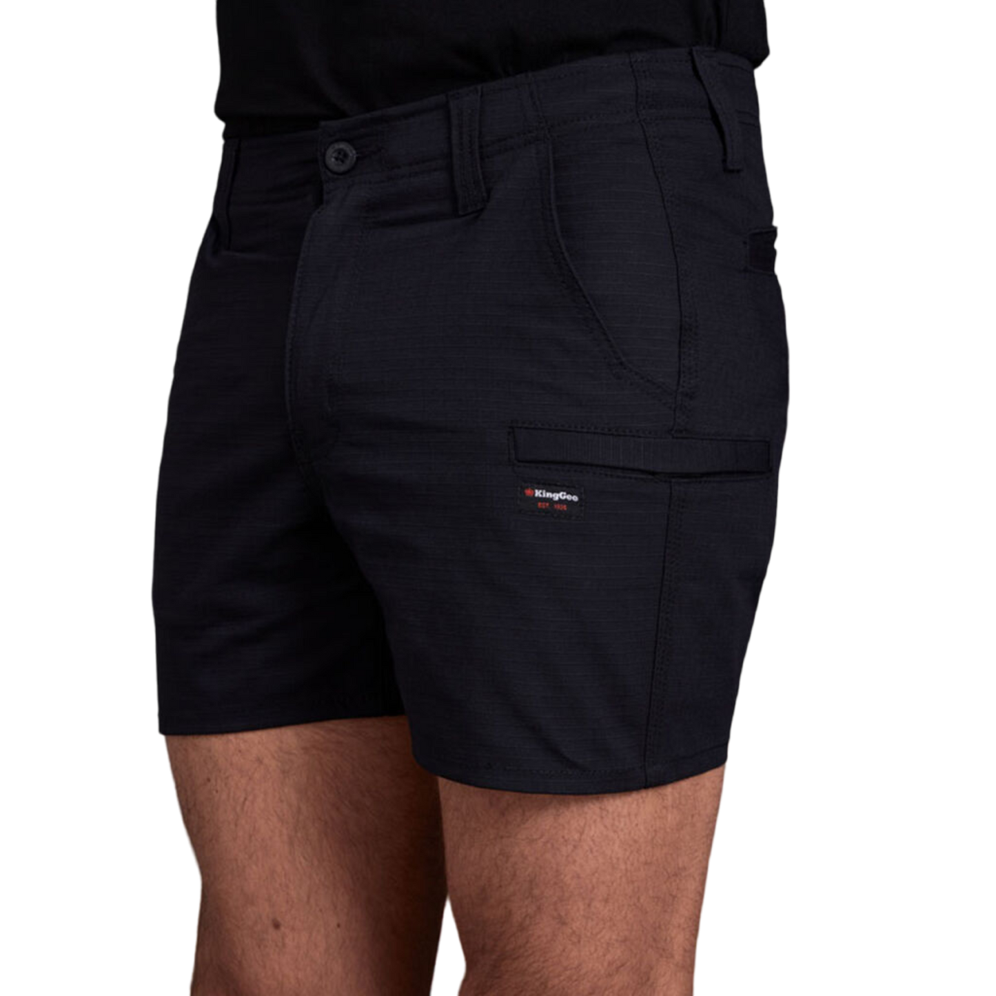 KingGee Men's Workcool Pro Stretch Short Shorts - Black