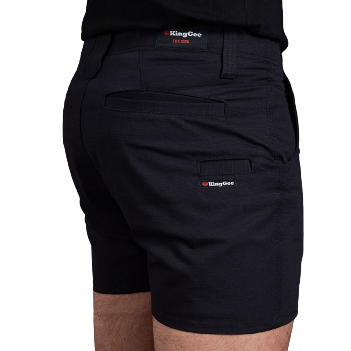KingGee Men's Workcool Pro Stretch Short Shorts - Black
