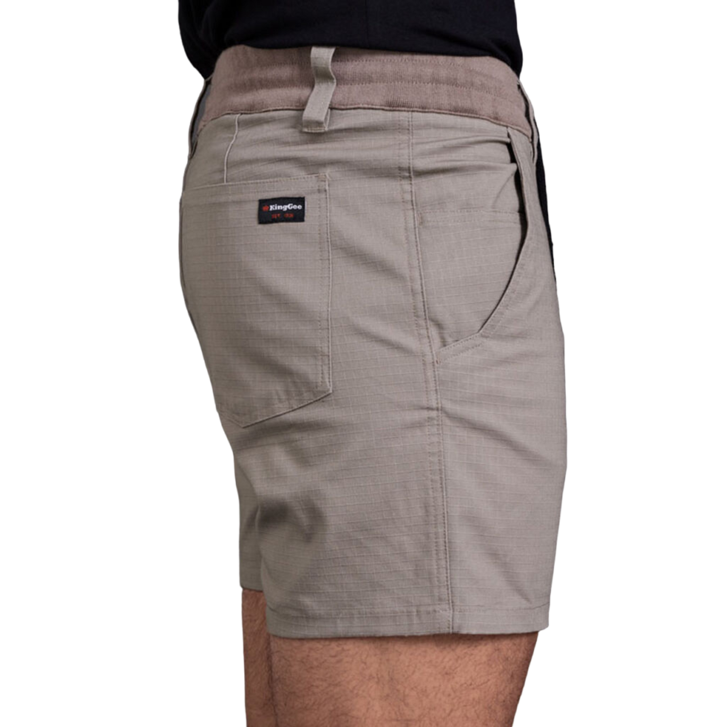 KingGee Men's Tradies Comfort Waist Short Shorts - Desert