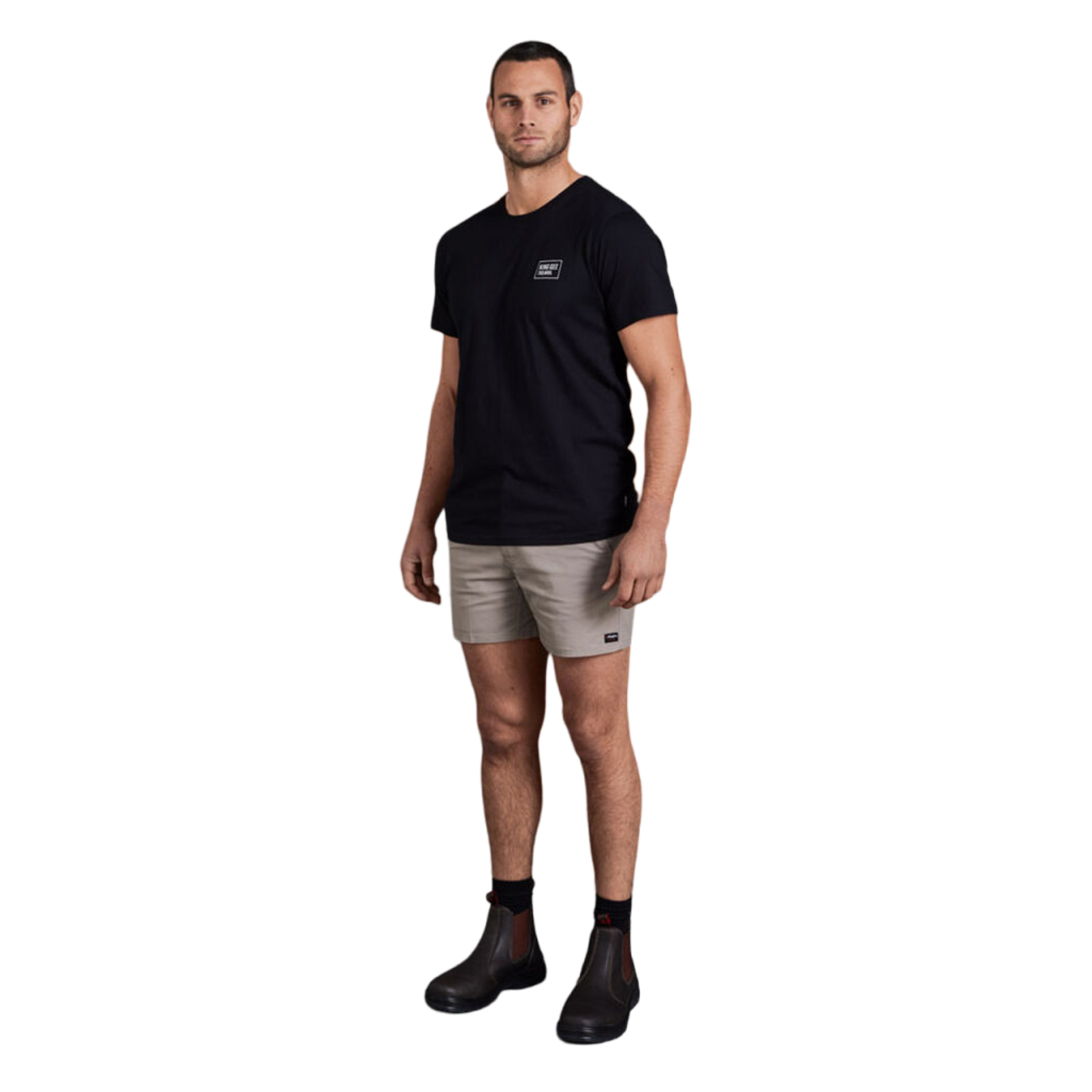 KingGee Men's Tradies Comfort Waist Short Shorts - Desert