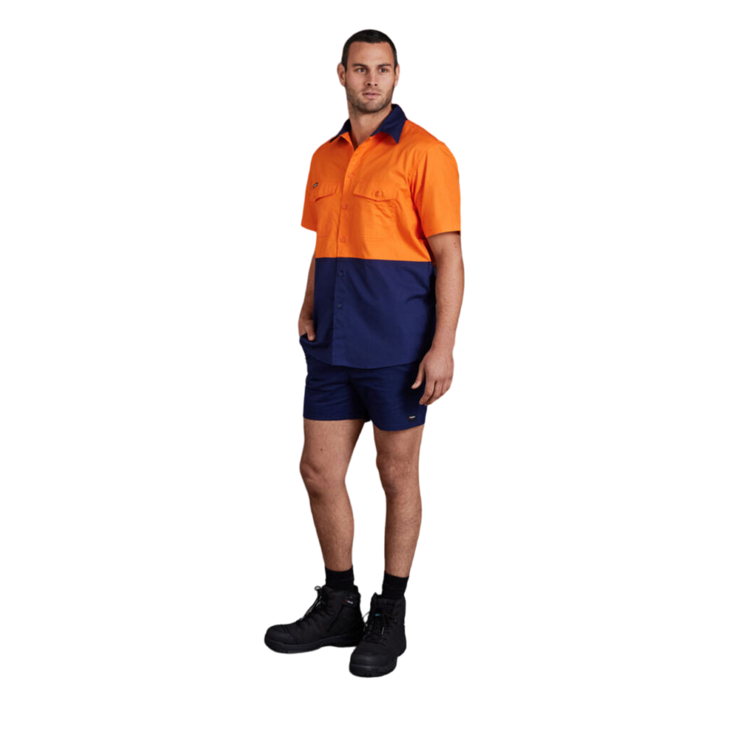 KingGee Men's Tradies Comfort Waist Short Shorts - Navy