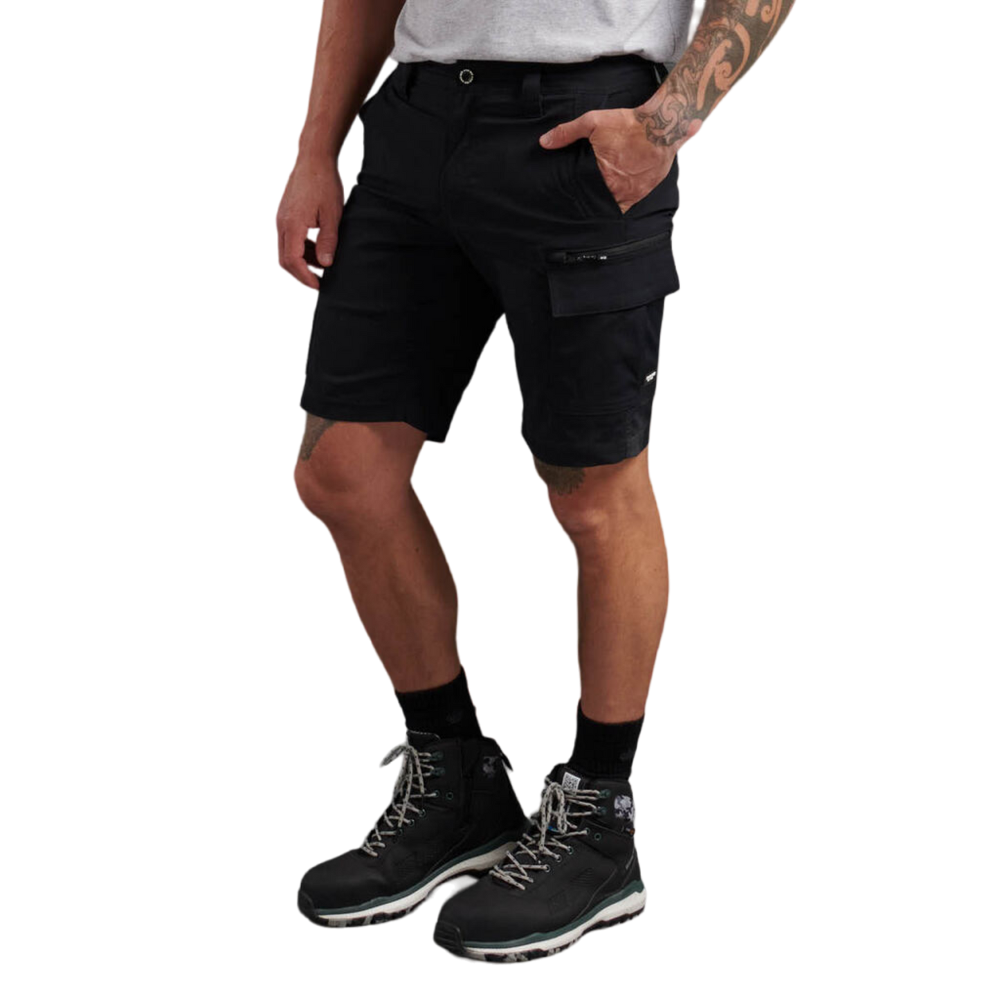 KingGee Men's Trademark Cargo Short - Black