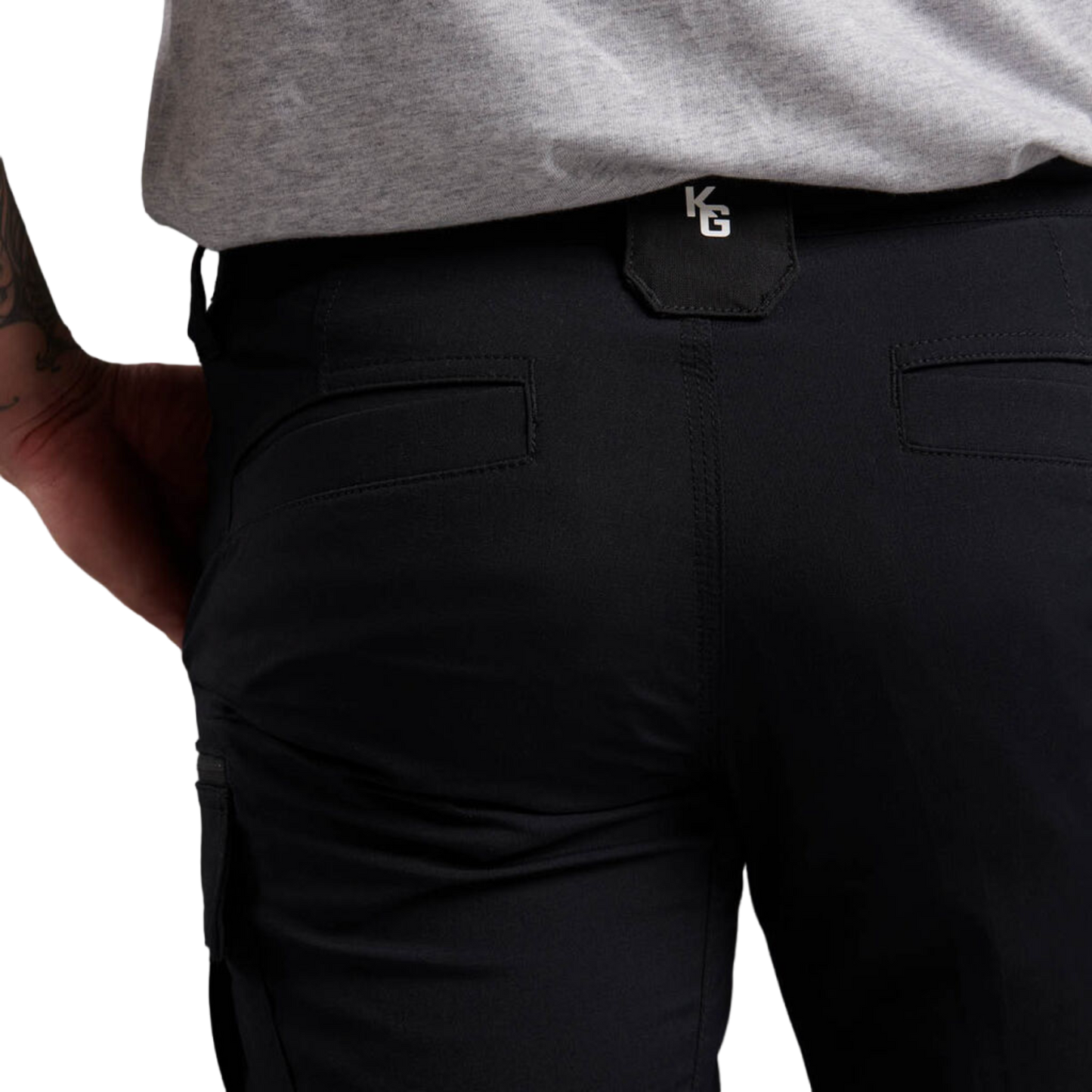 KingGee Men's Trademark Cargo Short - Black