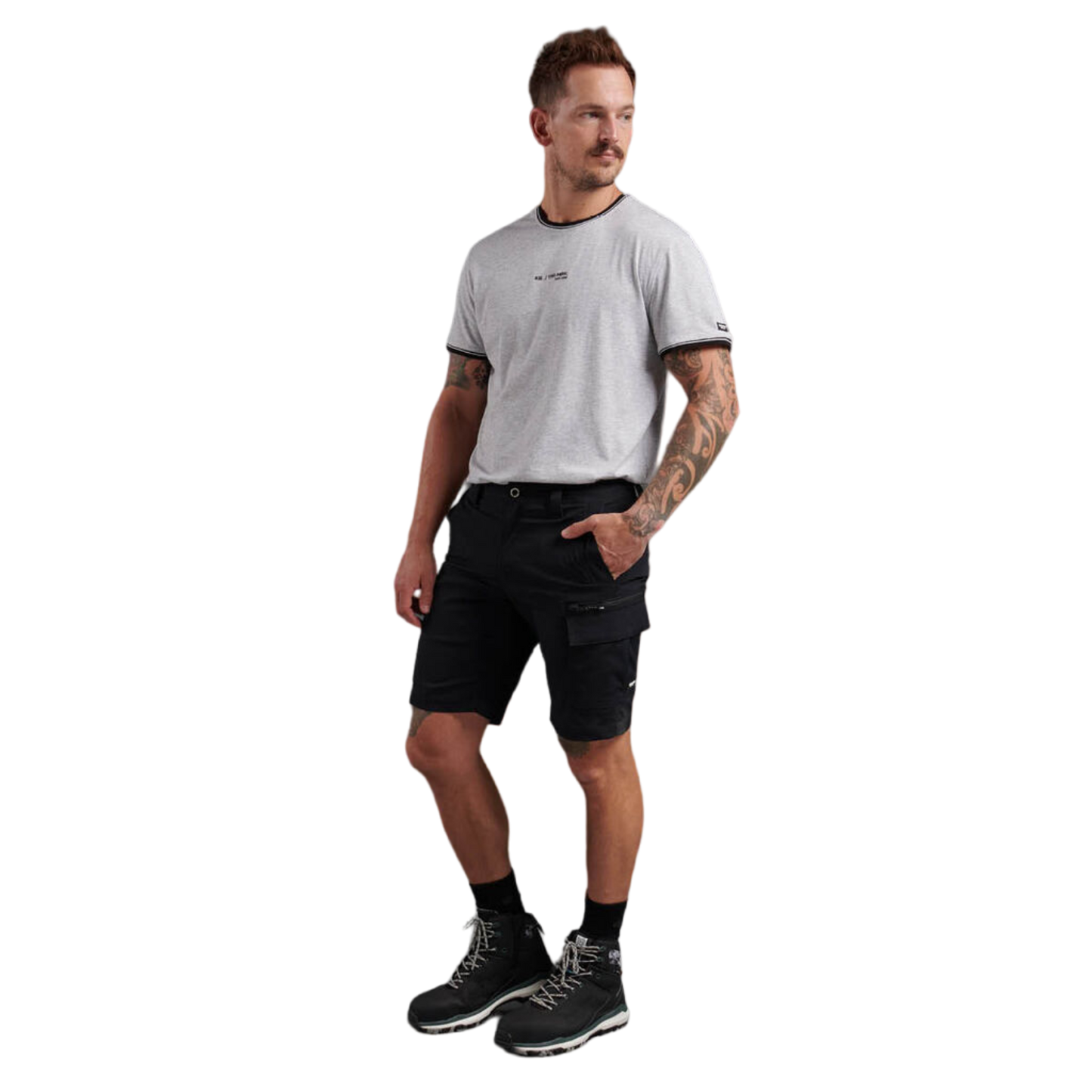 KingGee Men's Trademark Cargo Short - Black