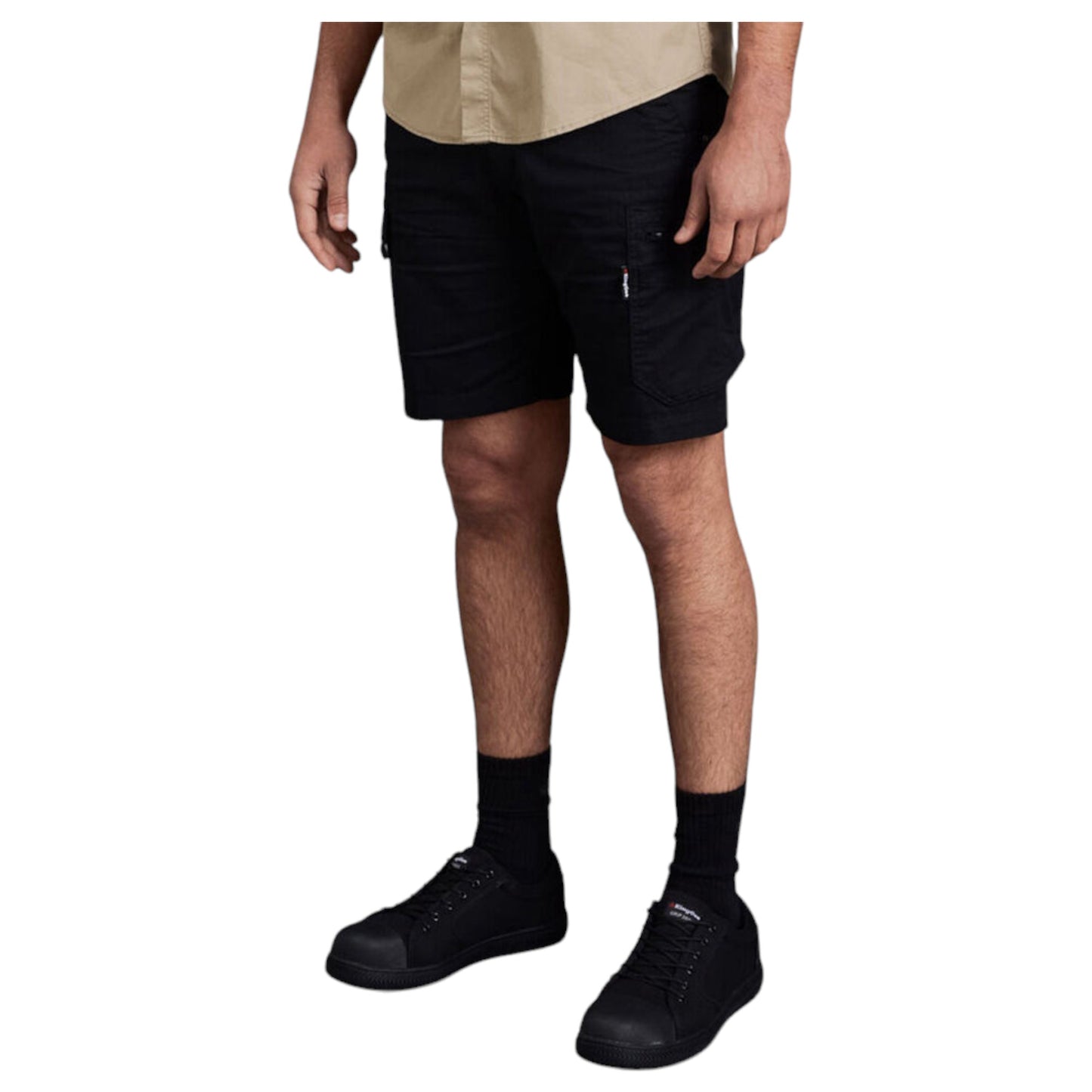 KingGee - TRADIE SUM SHORTS - BLACK