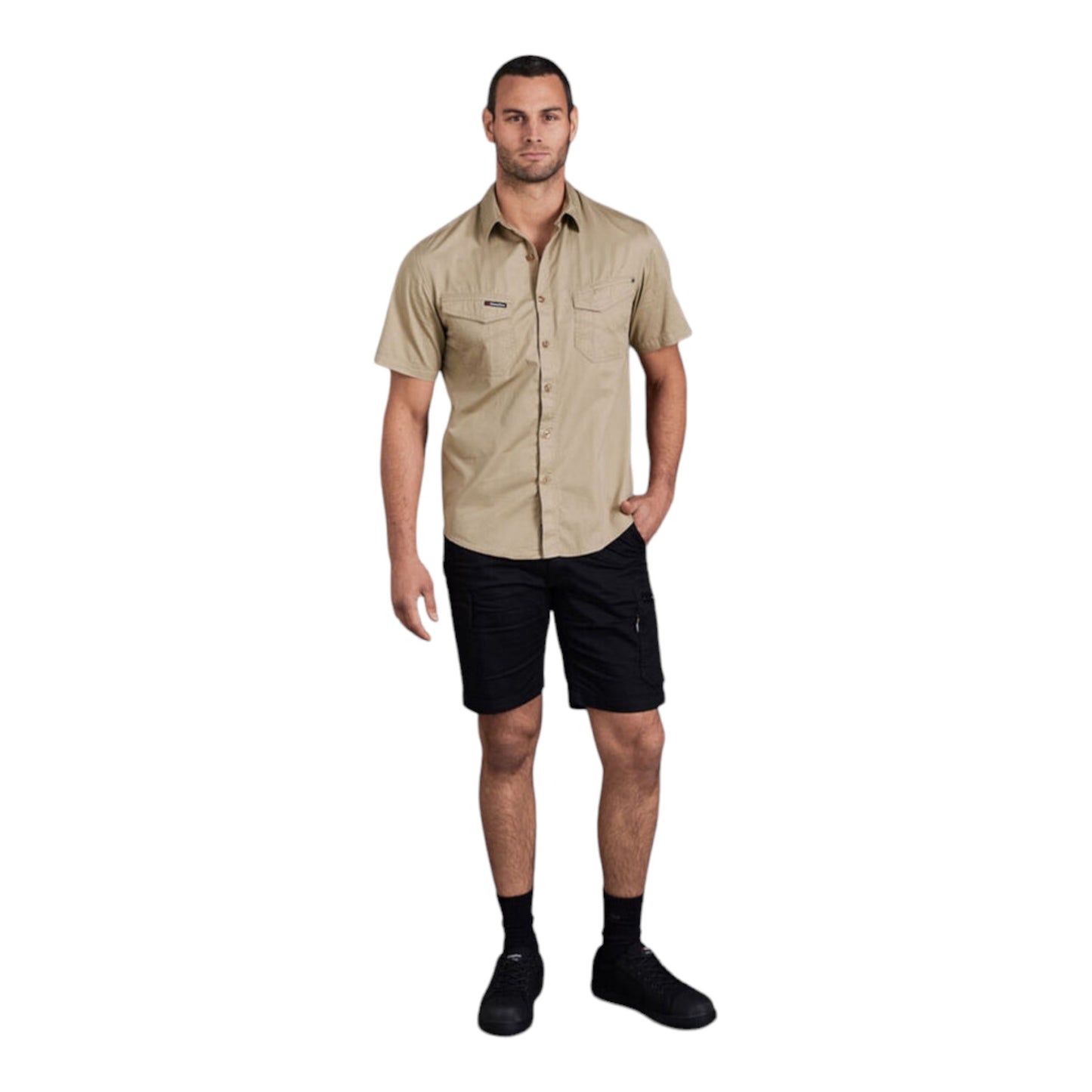 KingGee - TRADIE SUM SHORTS - KHAKI